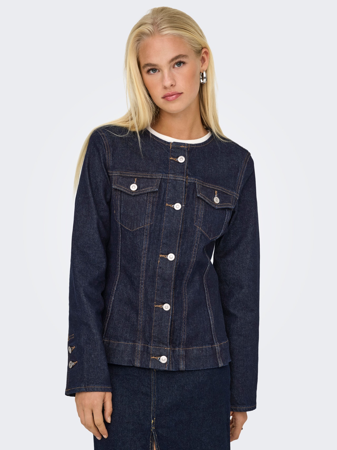ONLY ONLPARIS Denim jacket -Dark Blue Denim - 15359079