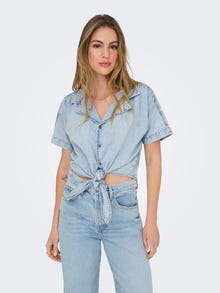 ONLY ONLPAULA Denim shirt -Light Blue Denim - 15359080