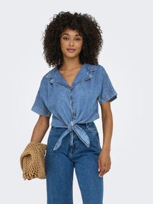 ONLY ONLPAULA Jeanshemd -Medium Blue Denim - 15359080