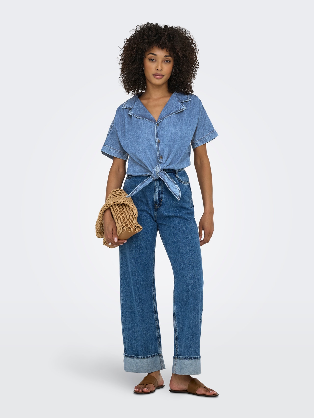 ONLY ONLPAULA Denim shirt -Medium Blue Denim - 15359080