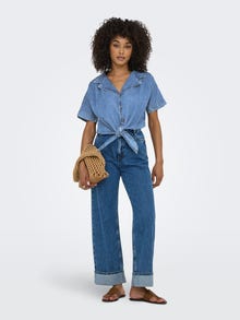 ONLY ONLPAULA Denim shirt -Medium Blue Denim - 15359080