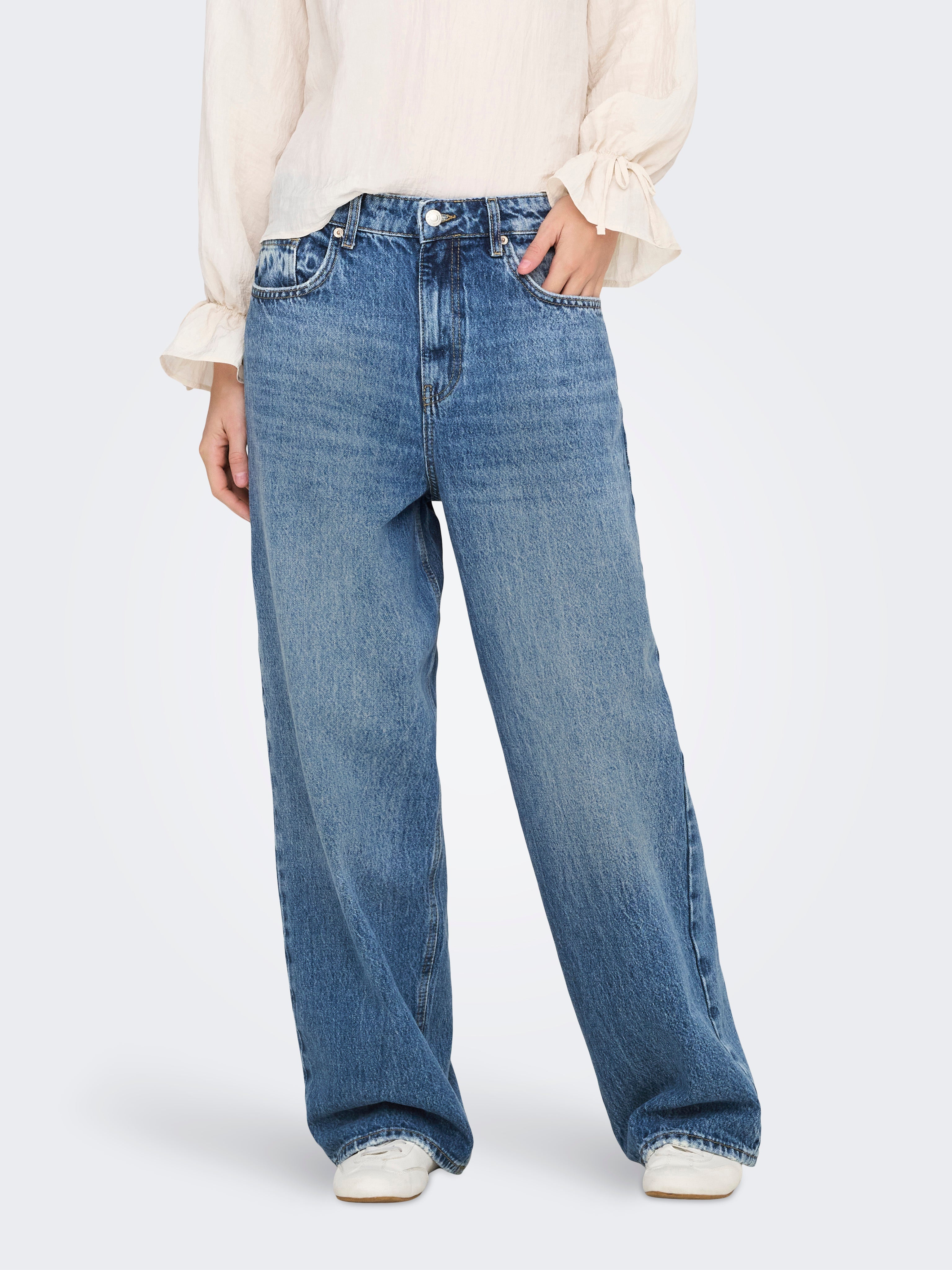 Thumbnail - Onlamber Niedrige Taille Baggy Fit Jeans