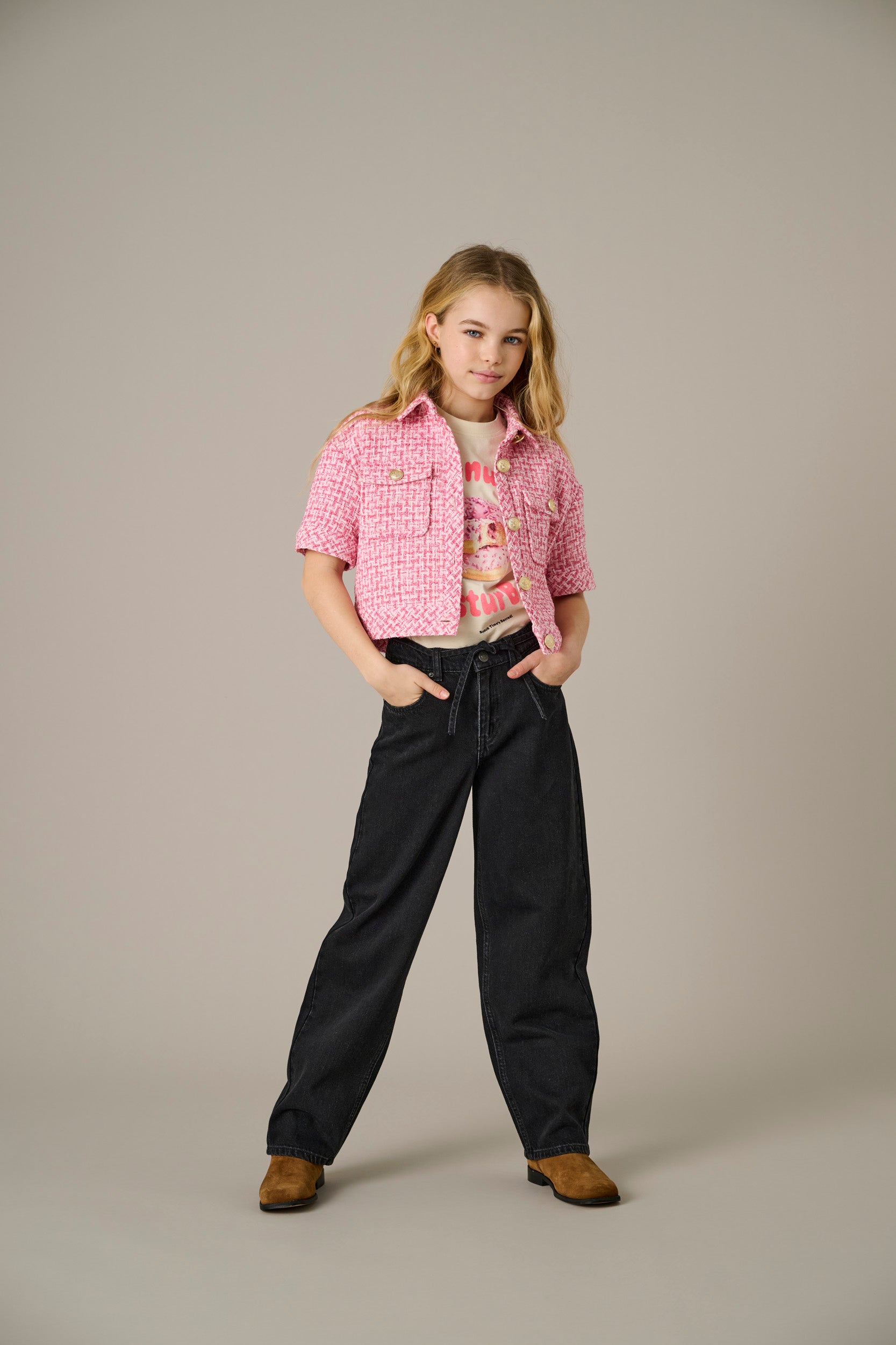 Koggianna Mittlere Taille Ballon Schnitt Knöchellang Jeans