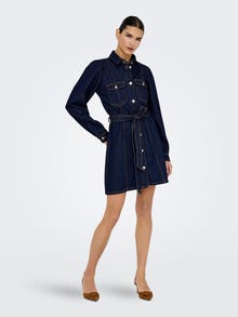 ONLY ONLKETTY Robe midi -Dark Blue Denim - 15360336