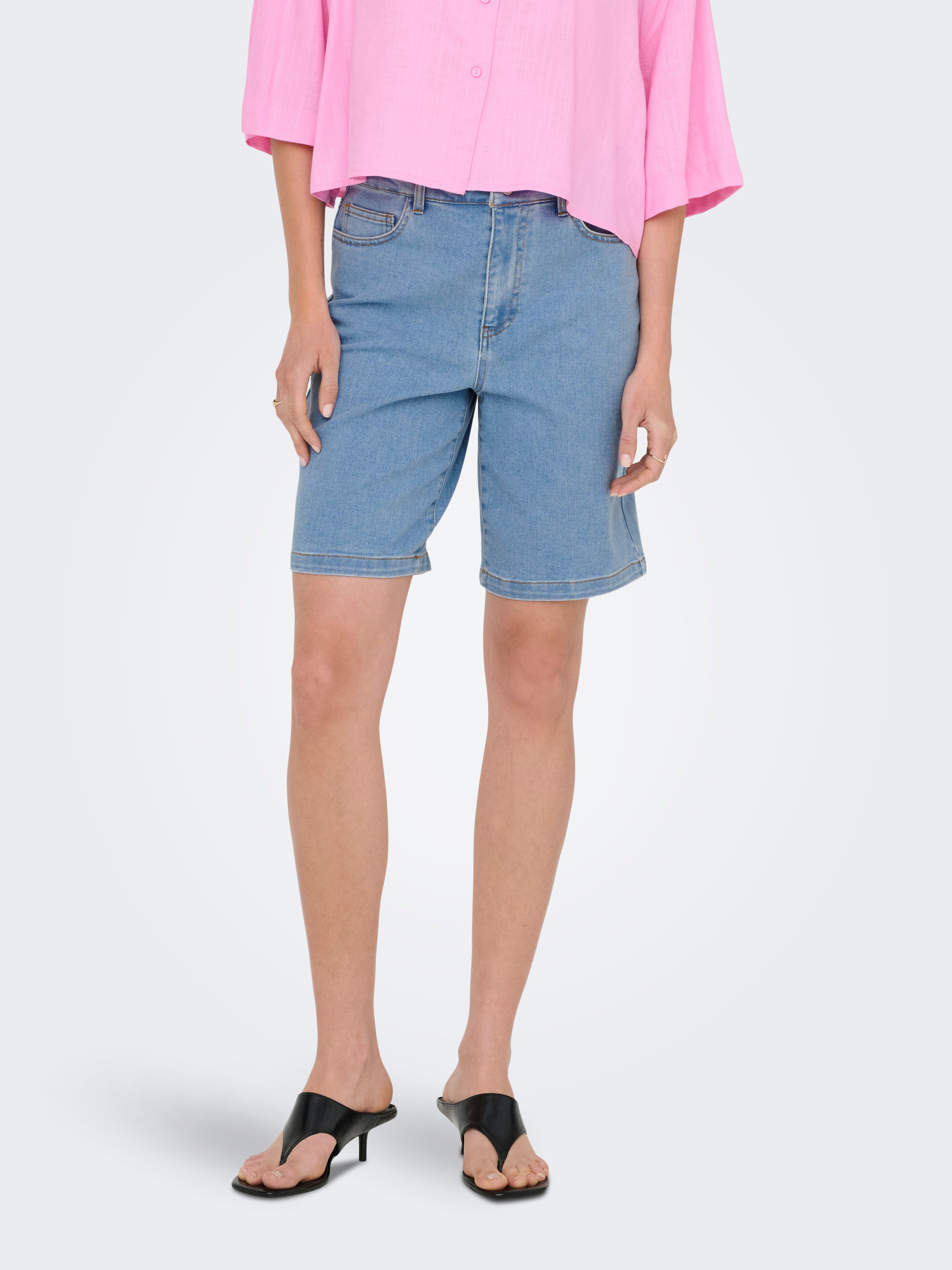 Onlfrida Hohe Taille Normal Geschnitten Bermuda Shorts