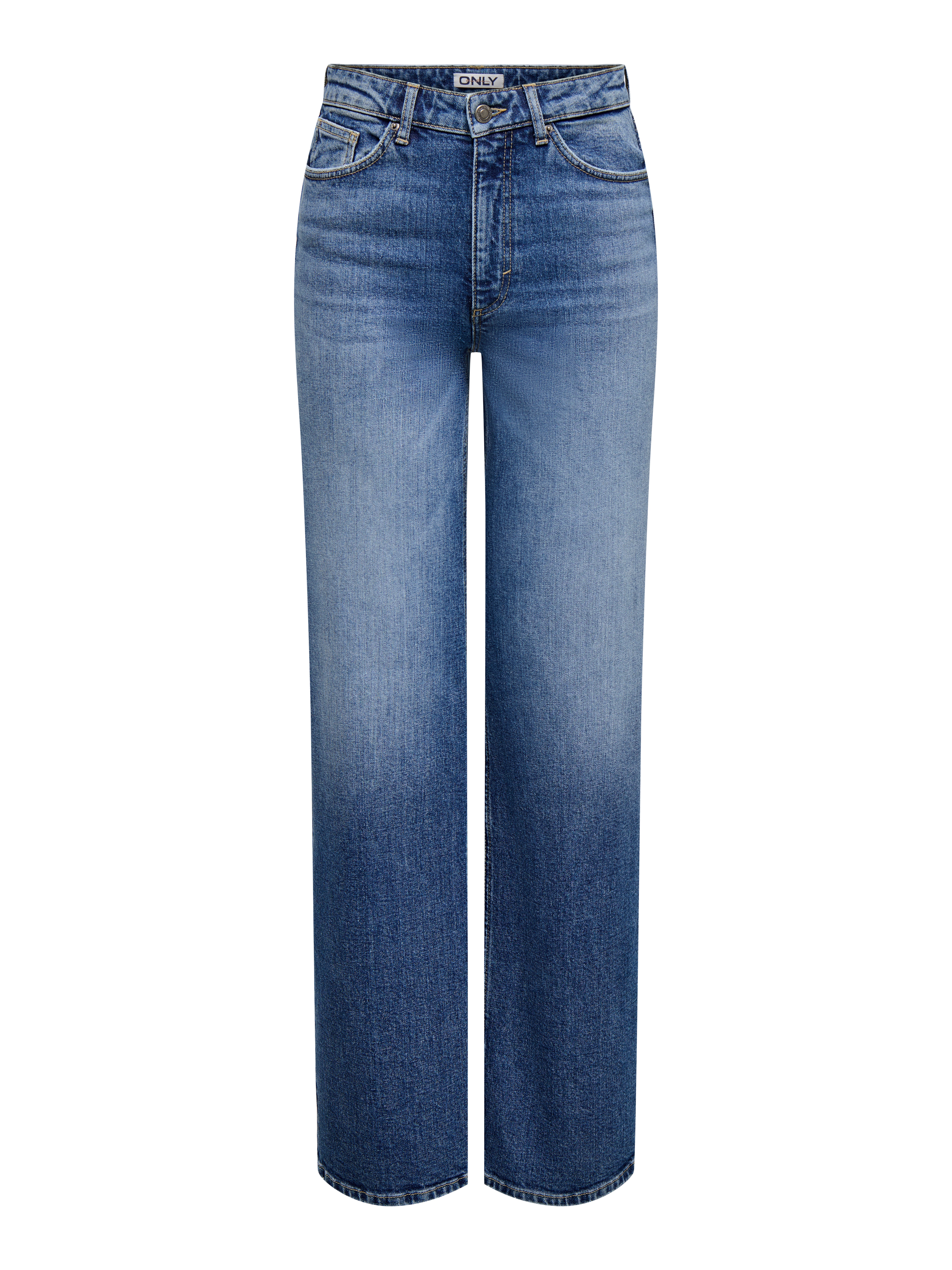 Thumbnail - Onljuicy Hohe Taille Weiter Beinschnitt Jeans