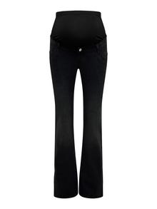 ONLY OLMWAUW Flared Fit Jeans -Washed Black - 15360815