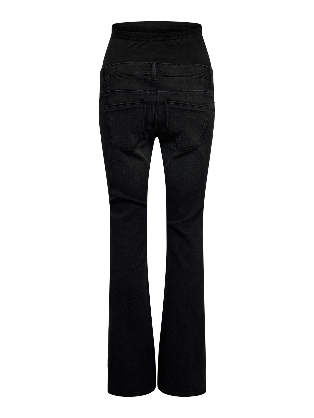 ONLY OLMWAUW Flared Fit Jeans -Washed Black - 15360815