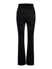 ONLY OLMWAUW Flared Fit Jeans -Washed Black - 15360815