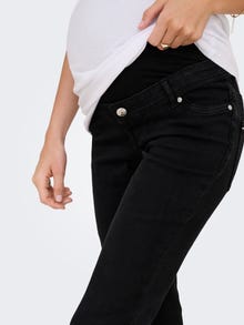 ONLY OLMWAUW Flared Fit Jeans -Washed Black - 15360815