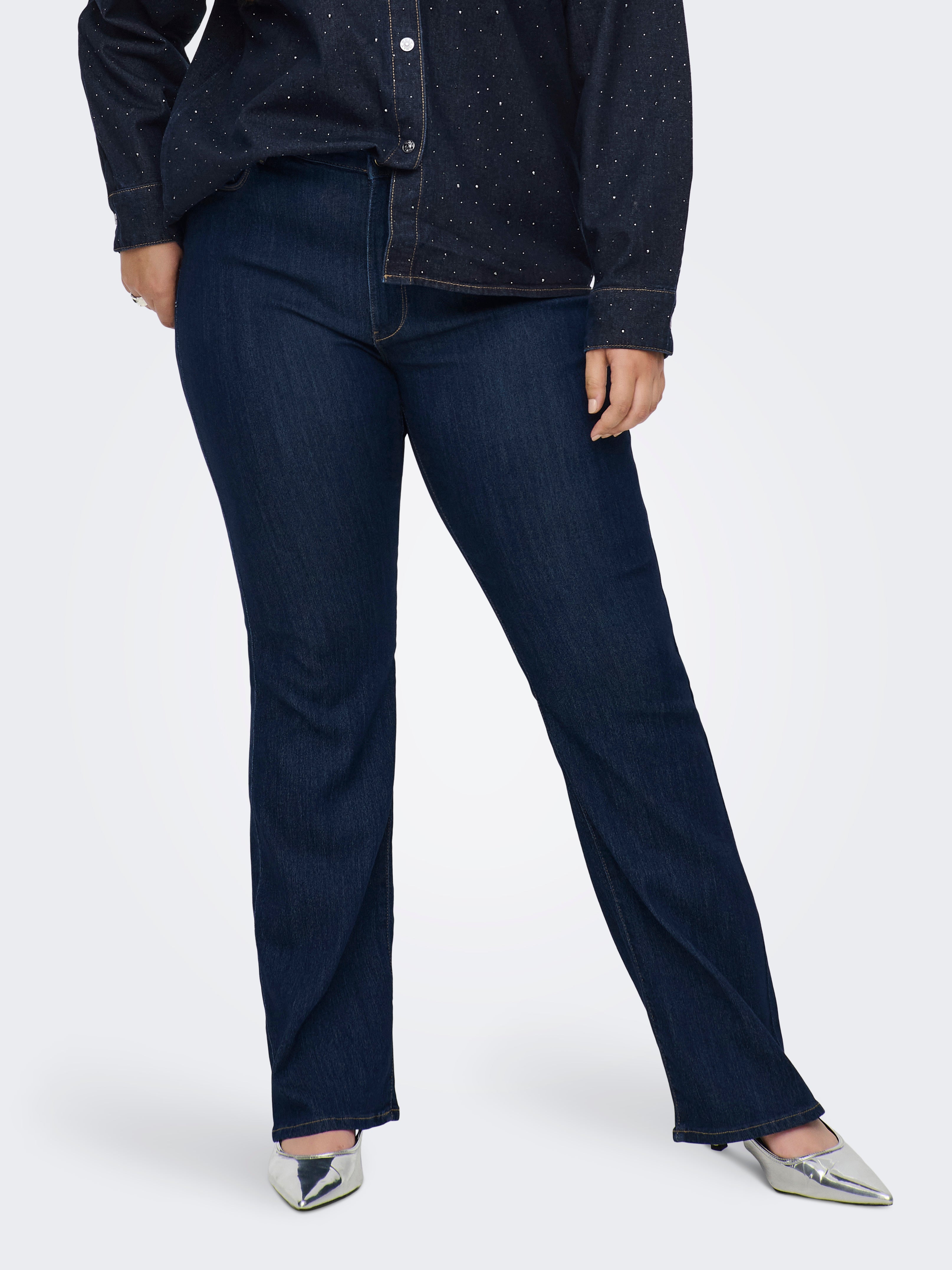 Thumbnail - Carhella Hohe Taille Flared Jeans