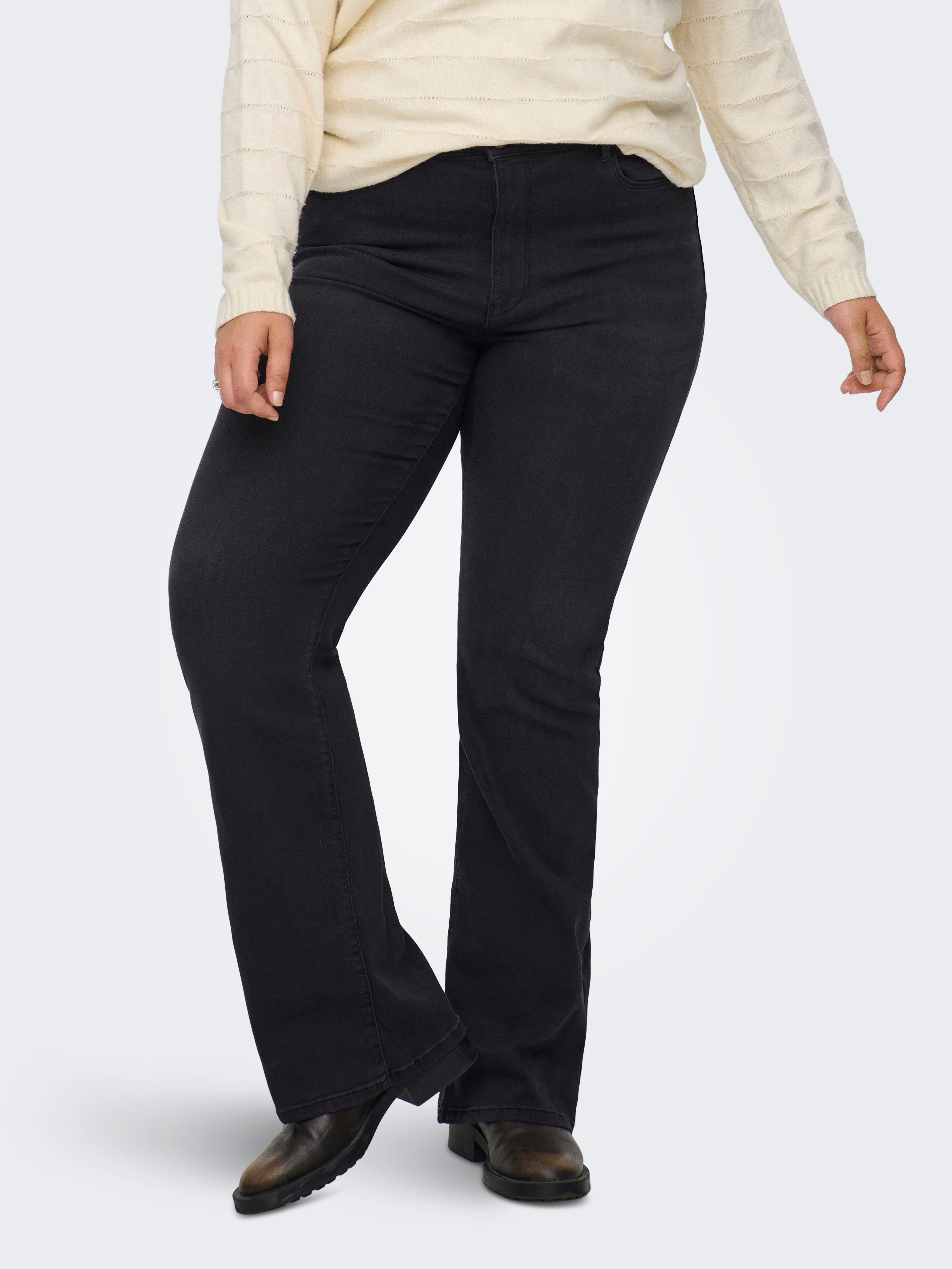 Thumbnail - Carhella Hohe Taille Flared Jeans