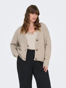 ONLY CARZOEY Knitted cardigan -Woodsmoke - 15361442
