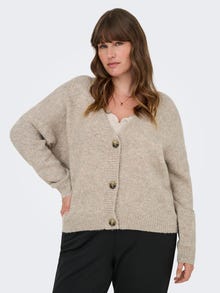 ONLY CARZOEY Knitted cardigan -Woodsmoke - 15361442