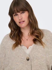 ONLY CARZOEY Knitted cardigan -Woodsmoke - 15361442