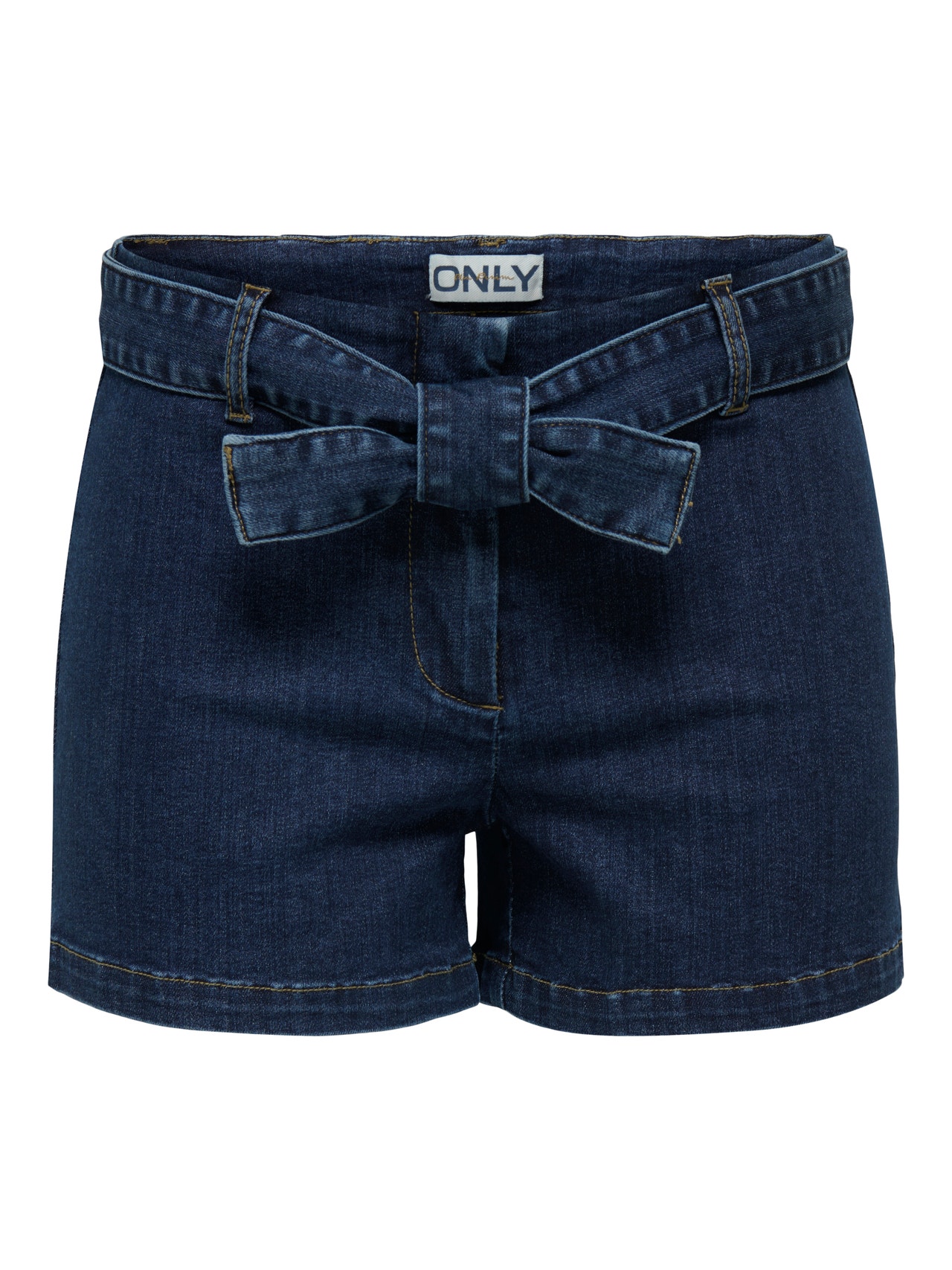 ONLY ONLMADISON Taille haute Regular Fit Short en denim -Dark Blue Denim - 15361505