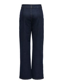 ONLY JDYGEGS High waist Wide Leg Fit Jeans -Dark Blue Denim - 15361550