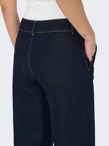 ONLY JDYGEGS High waist Wide Leg Fit Jeans -Dark Blue Denim - 15361550