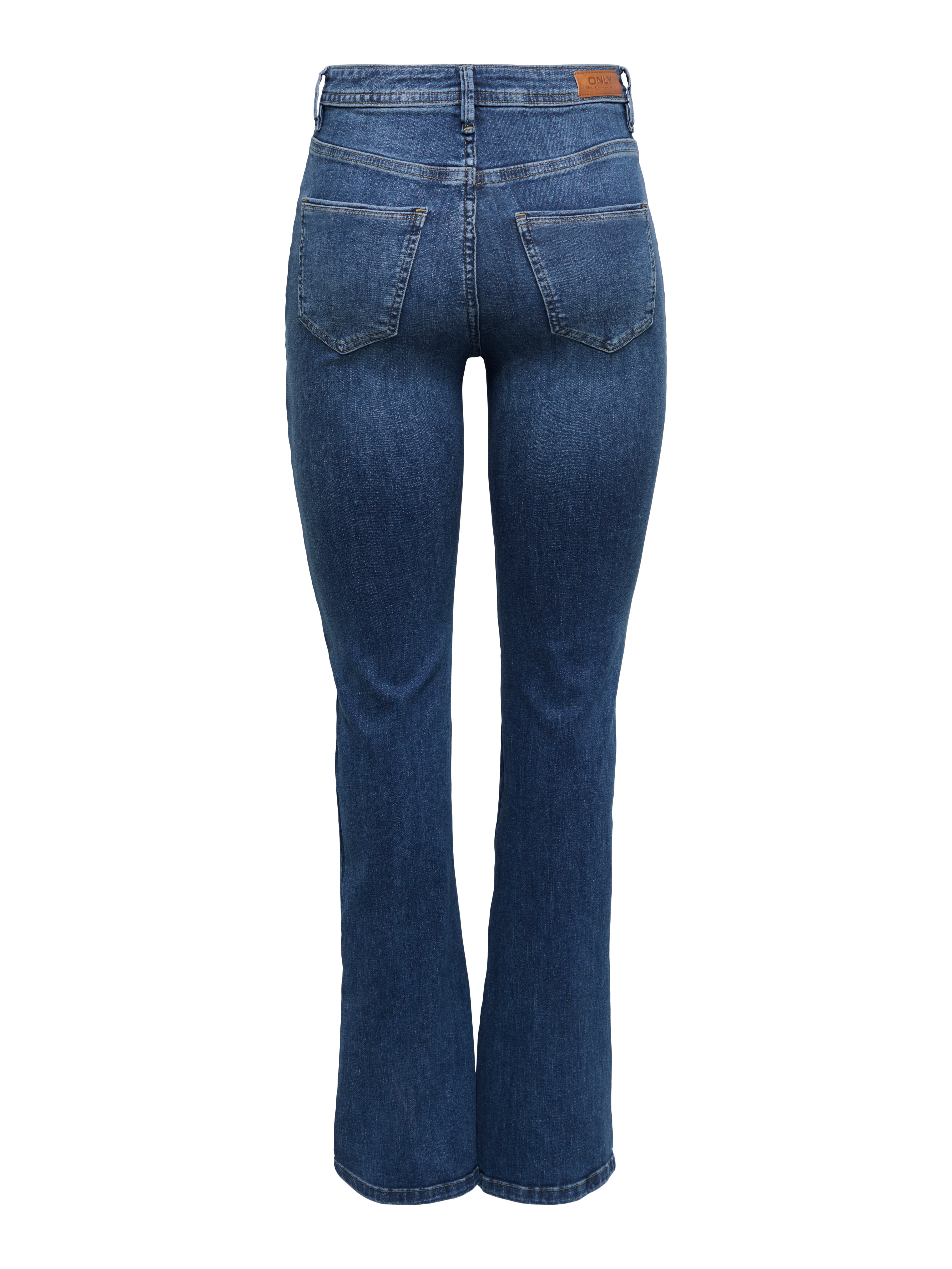 ONLY ONLBLUSH Flared Fit Jeans met halfhoge taille, flared fit, Blauw (Medium Blue Denim), (L) W / 34L ONLY ONLBLUSH Flared Fit Jeans met halfhoge taille, flared fit, Blauw (Medium Blue Denim), (L) W / 34L