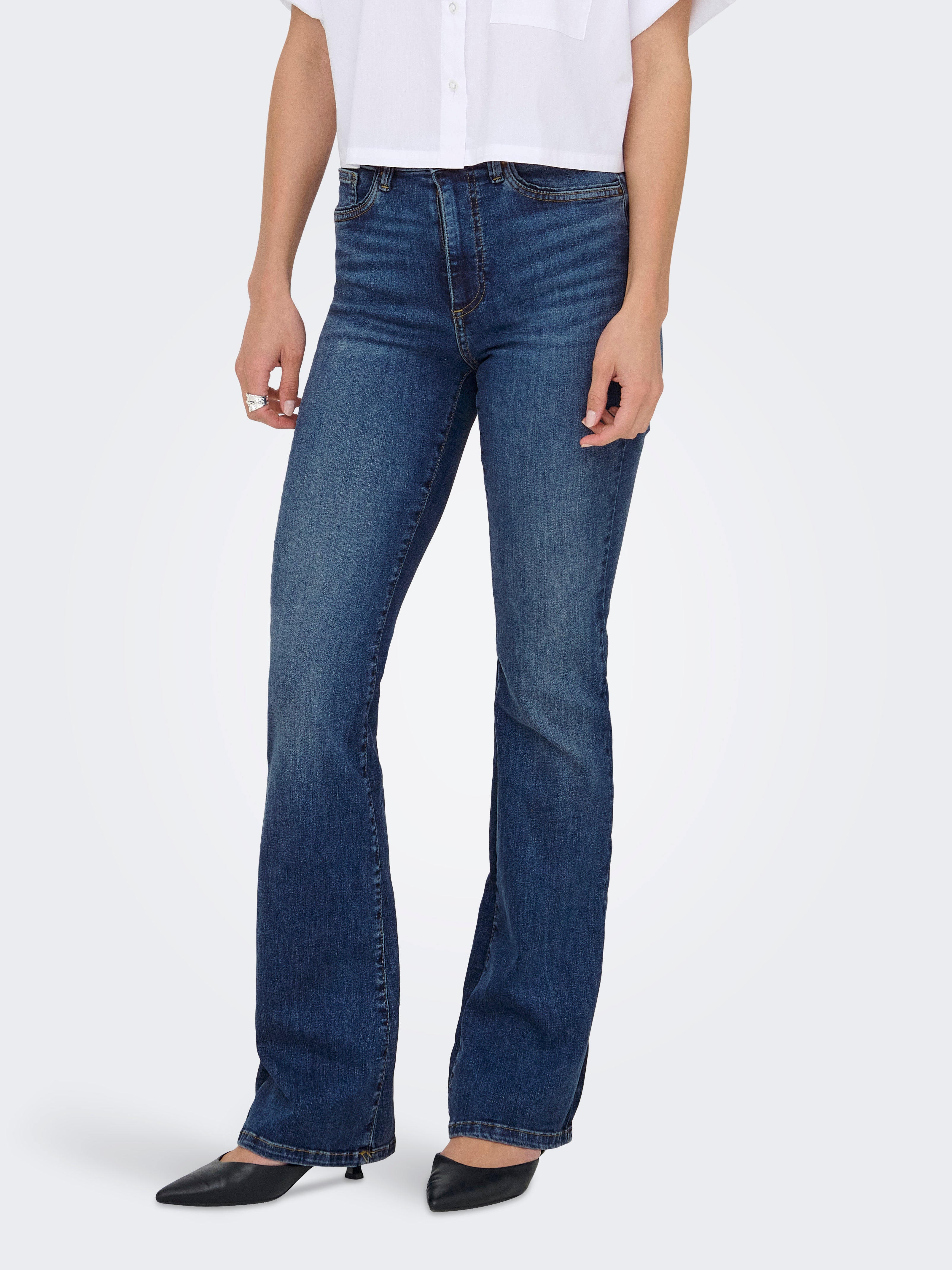 Thumbnail - Onlwauw Hohe Taille Flared Jeans