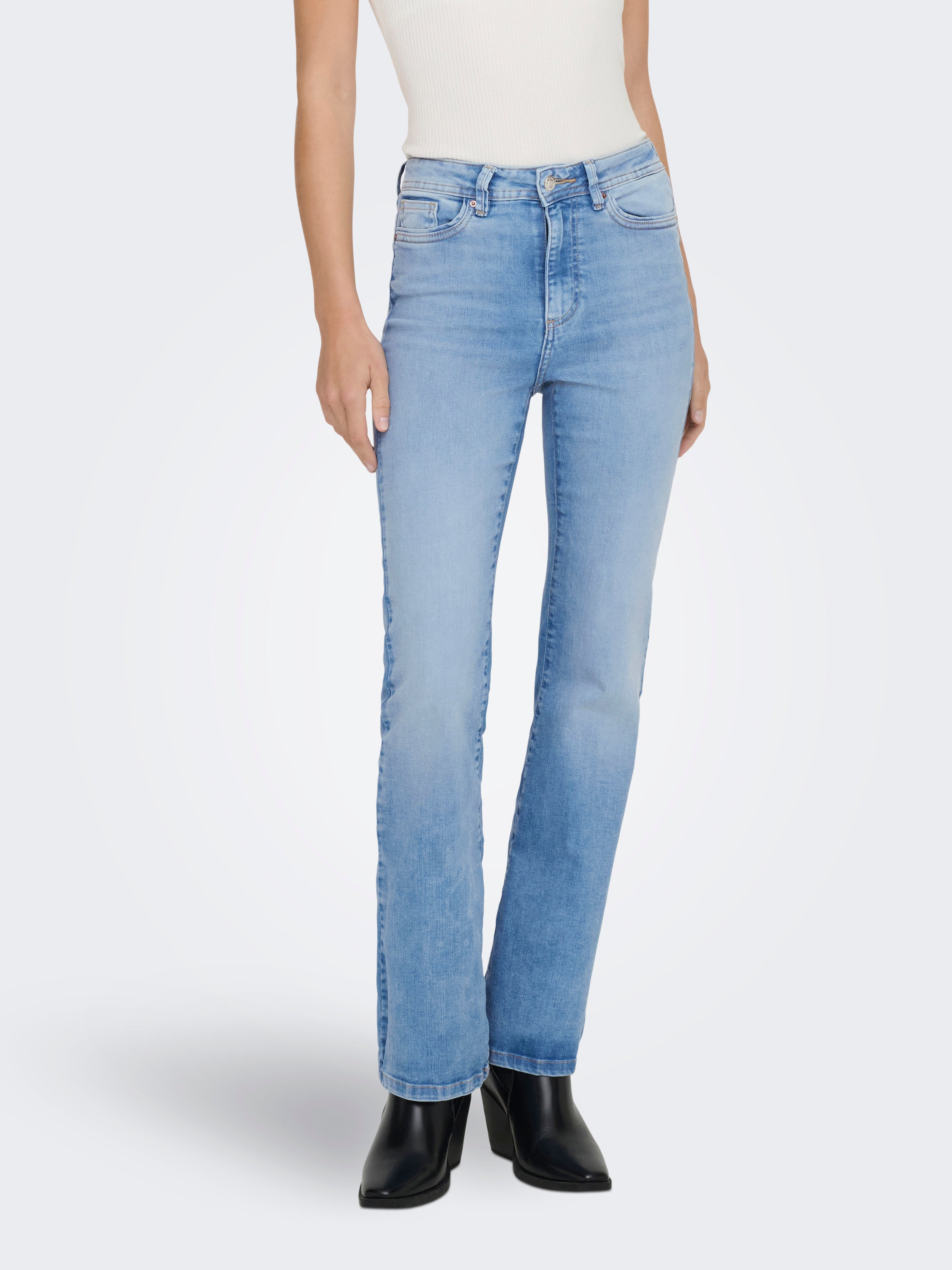 Onlwauw Hohe Taille Flared Jeans