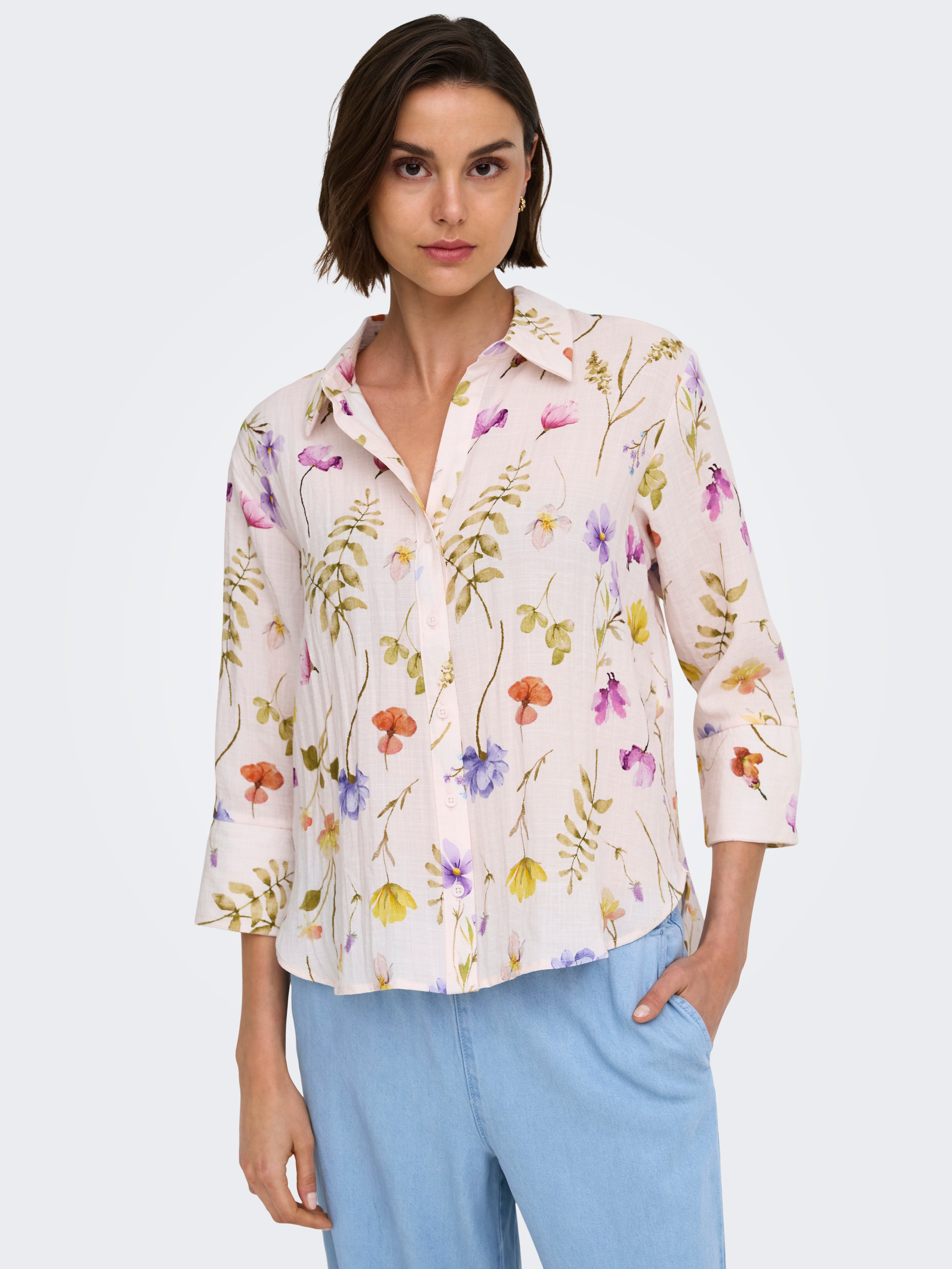Carré de la mode | Only femme zazima ls loose shirt wvn beige clair textile Carré de la mode | Only femme zazima ls loose shirt wvn beige clair textile