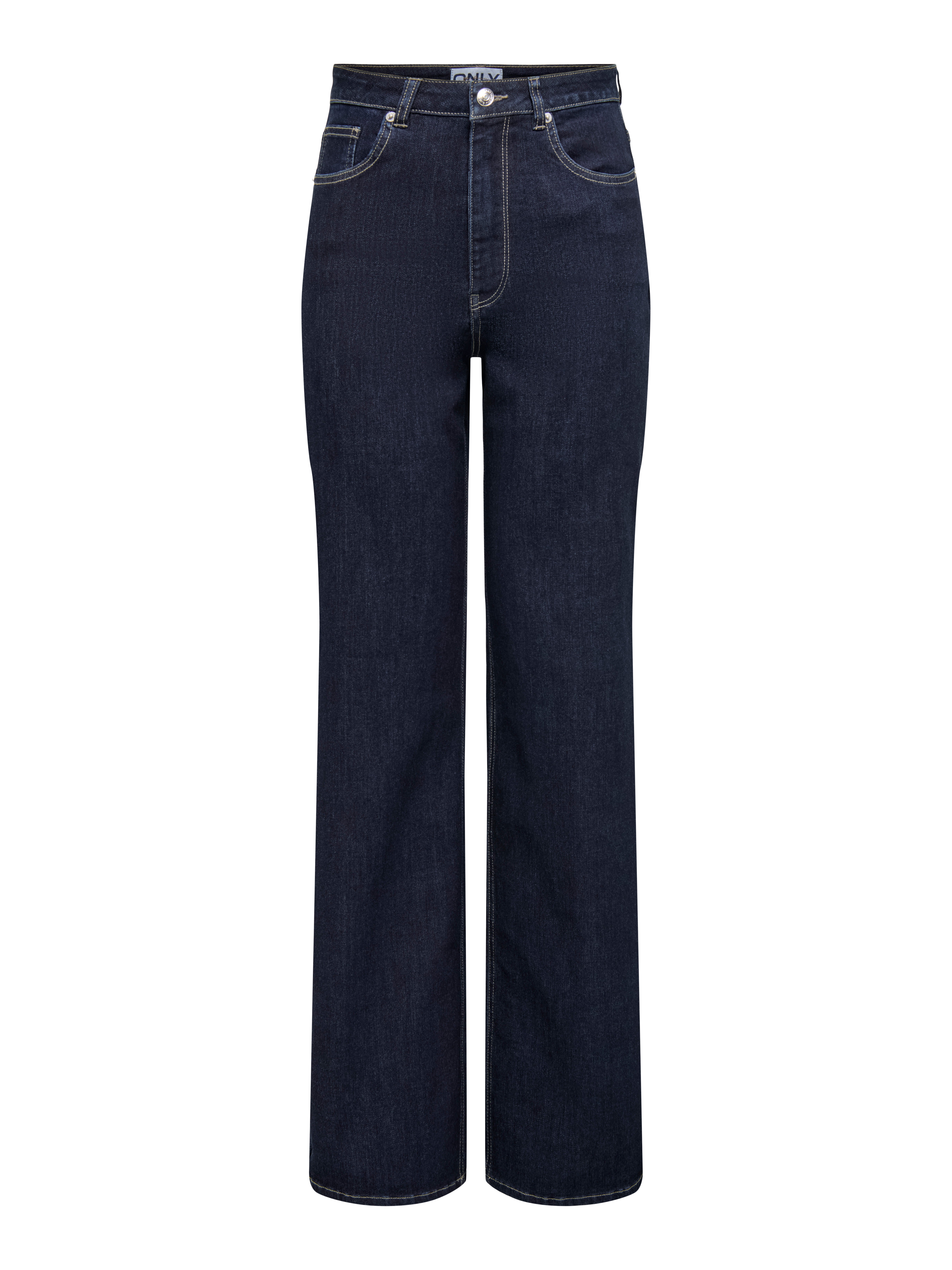 Thumbnail - Onljuicy-wauw Hohe Taille Weiter Beinschnitt Jeans