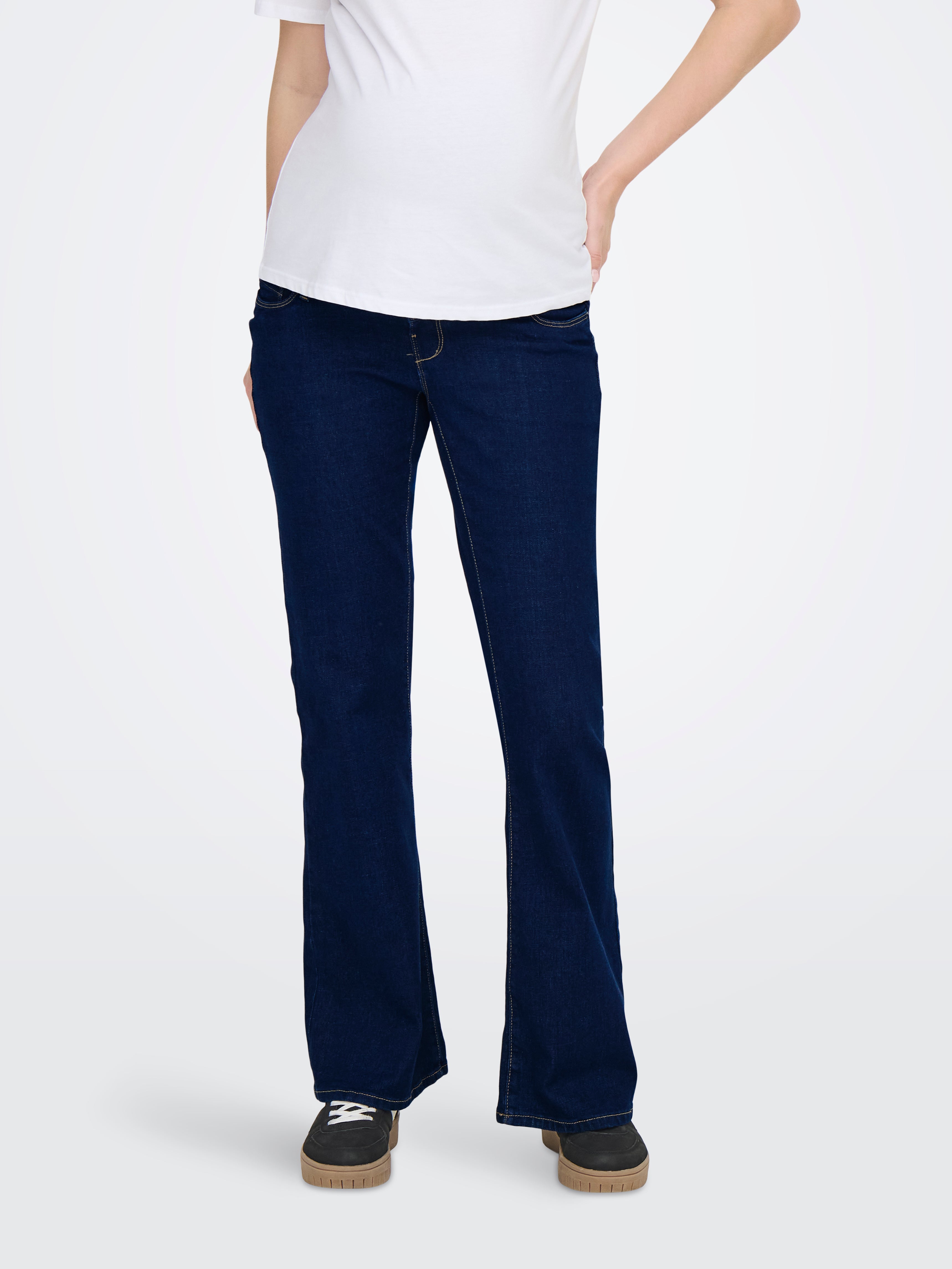 Olmlana Hohe Taille Retro-fit, Ausgestellt Jeans