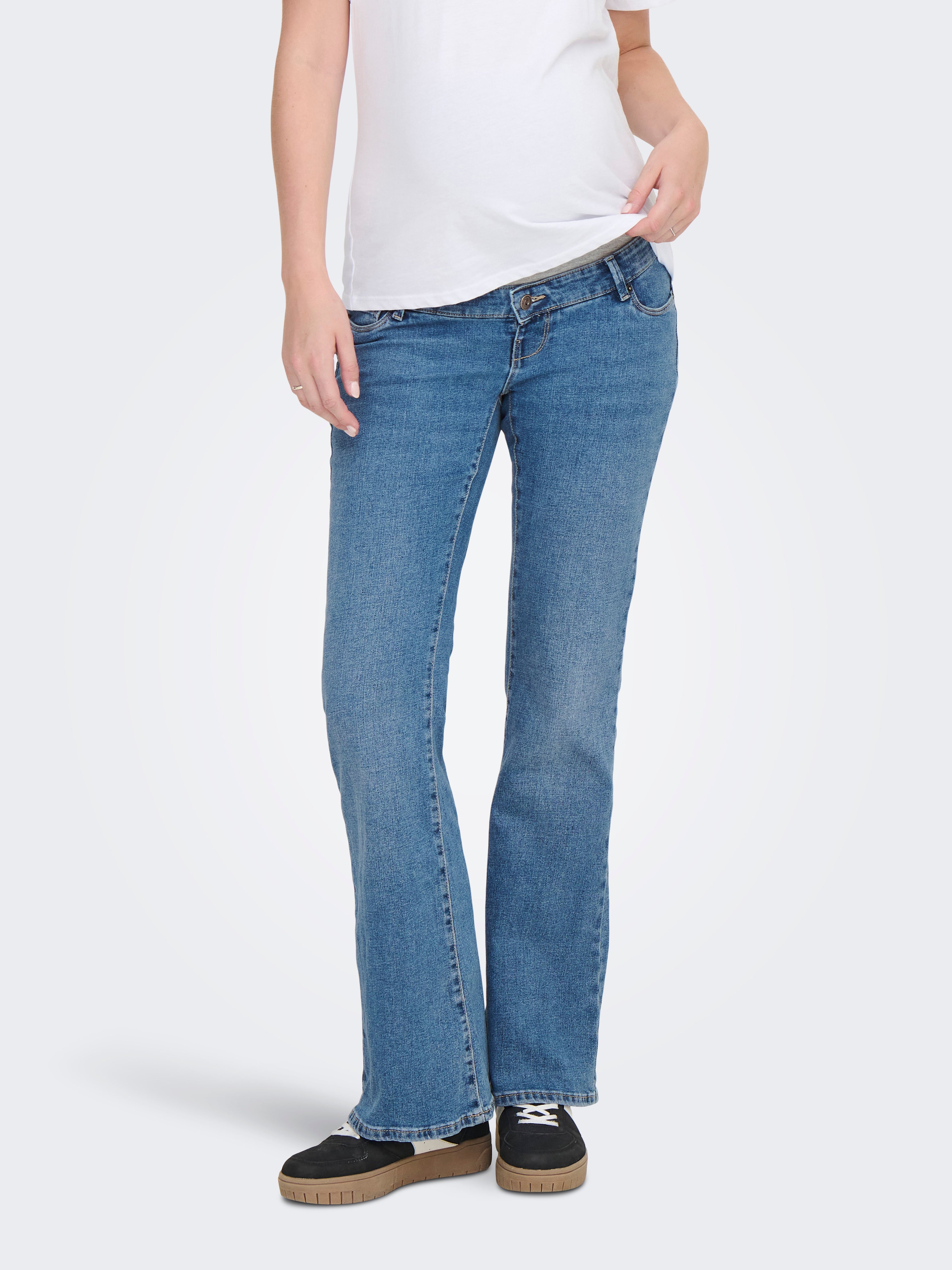 Thumbnail - Olmlana Hohe Taille Retro-fit, Ausgestellt Jeans