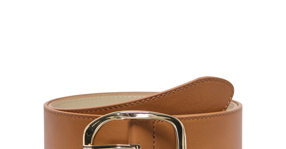 Ceinture Anatomique Mattes En Cuir Mouton Marron – Taille 52, Neuve