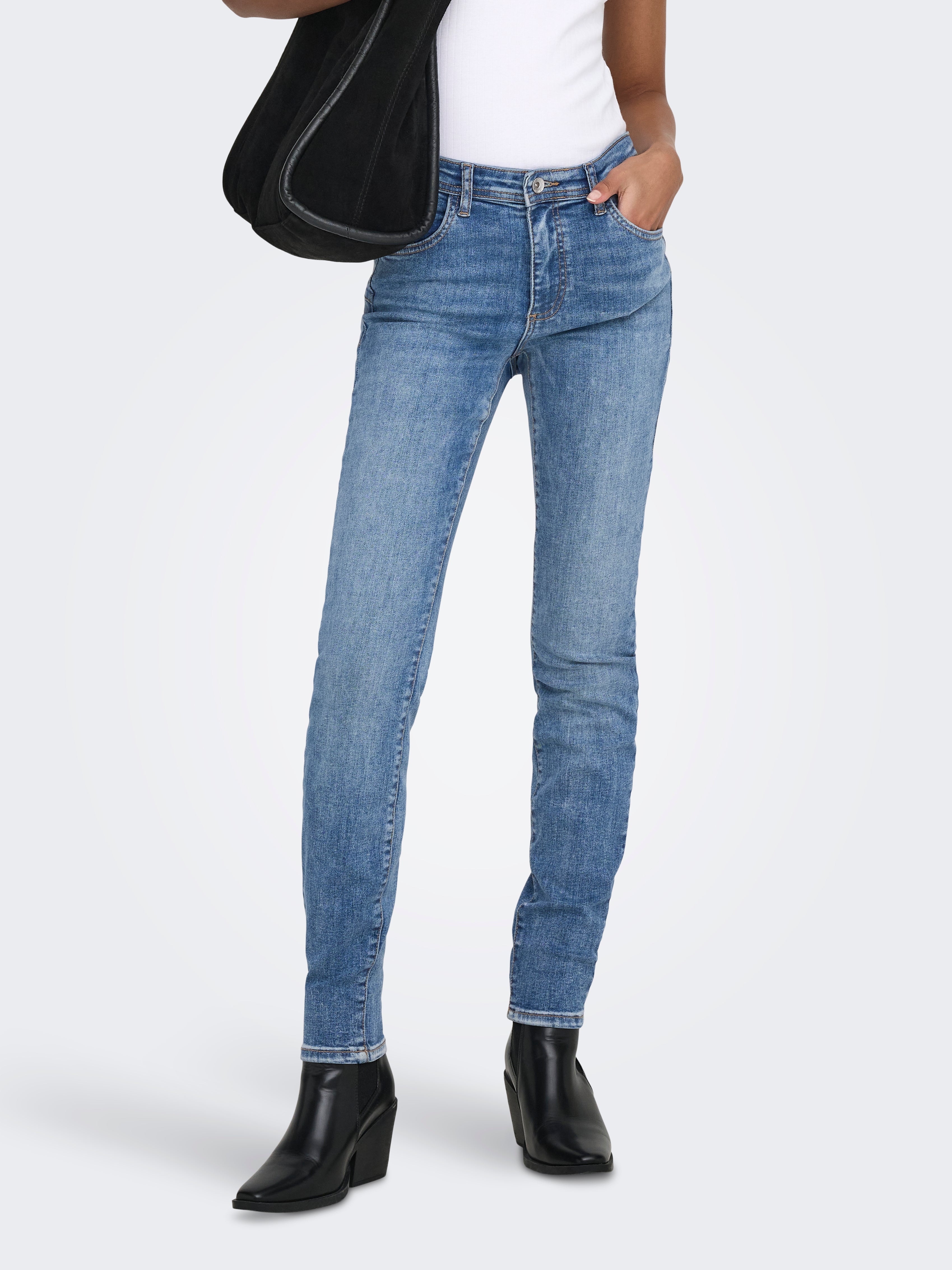 Jdyfina Mittlere Taille Skinny Fit Jeans