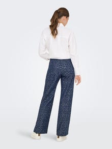 ONLY ONLEVITA Plačios klešnės Kelnės plačiomis klešnėmis -Dark Blue Denim - 15362397