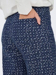 ONLY Plaša kāju piegulšana 5 kabatas -Dark Blue Denim - 15362397