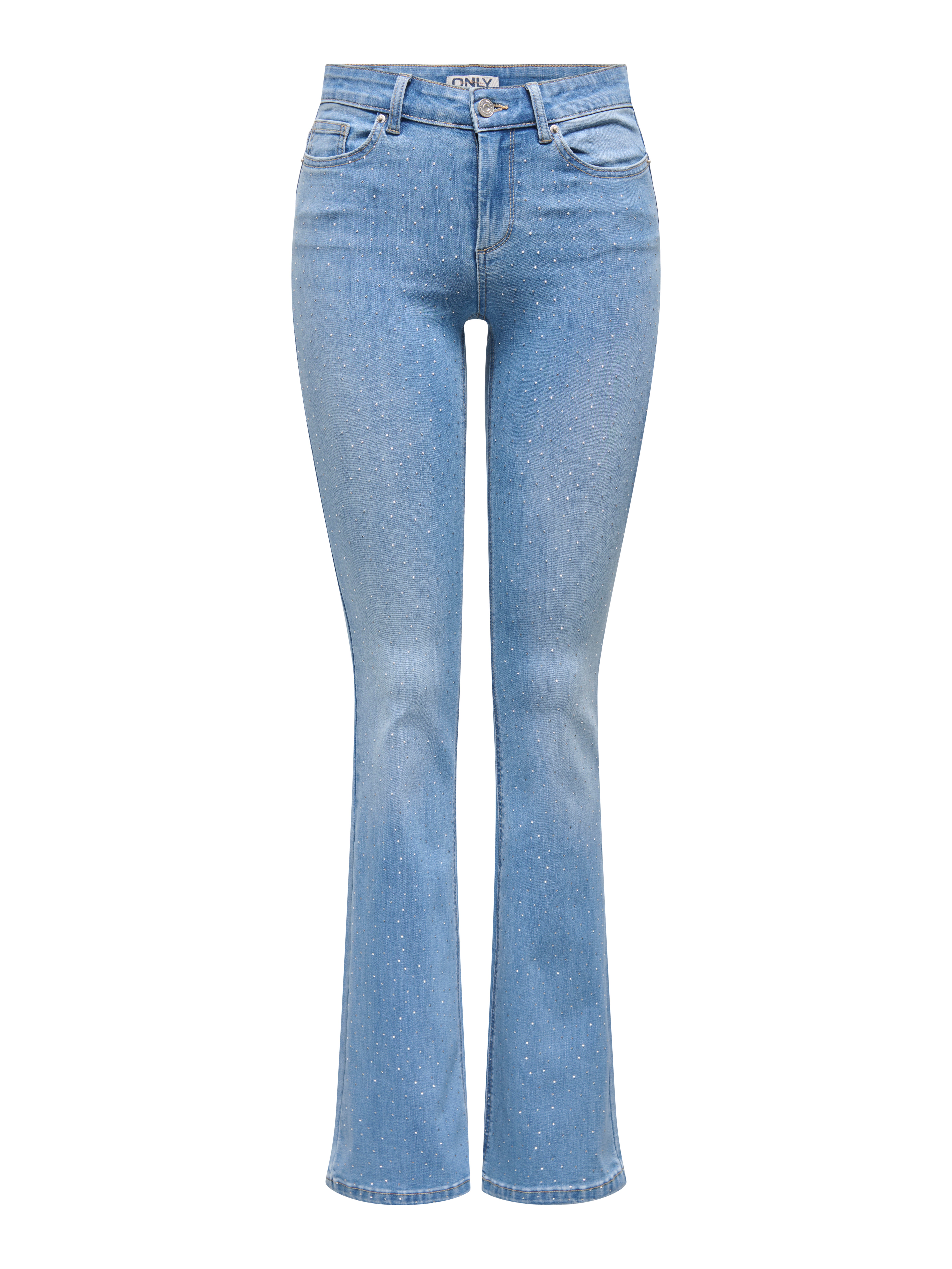 Onlwauw Mittlere Taille Flared Jeans