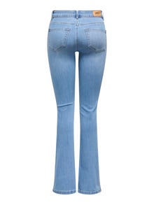 ONLY Alt laienev lõige Keskmine vöökoht Pikk Teksad -Medium Blue Denim - 15362422