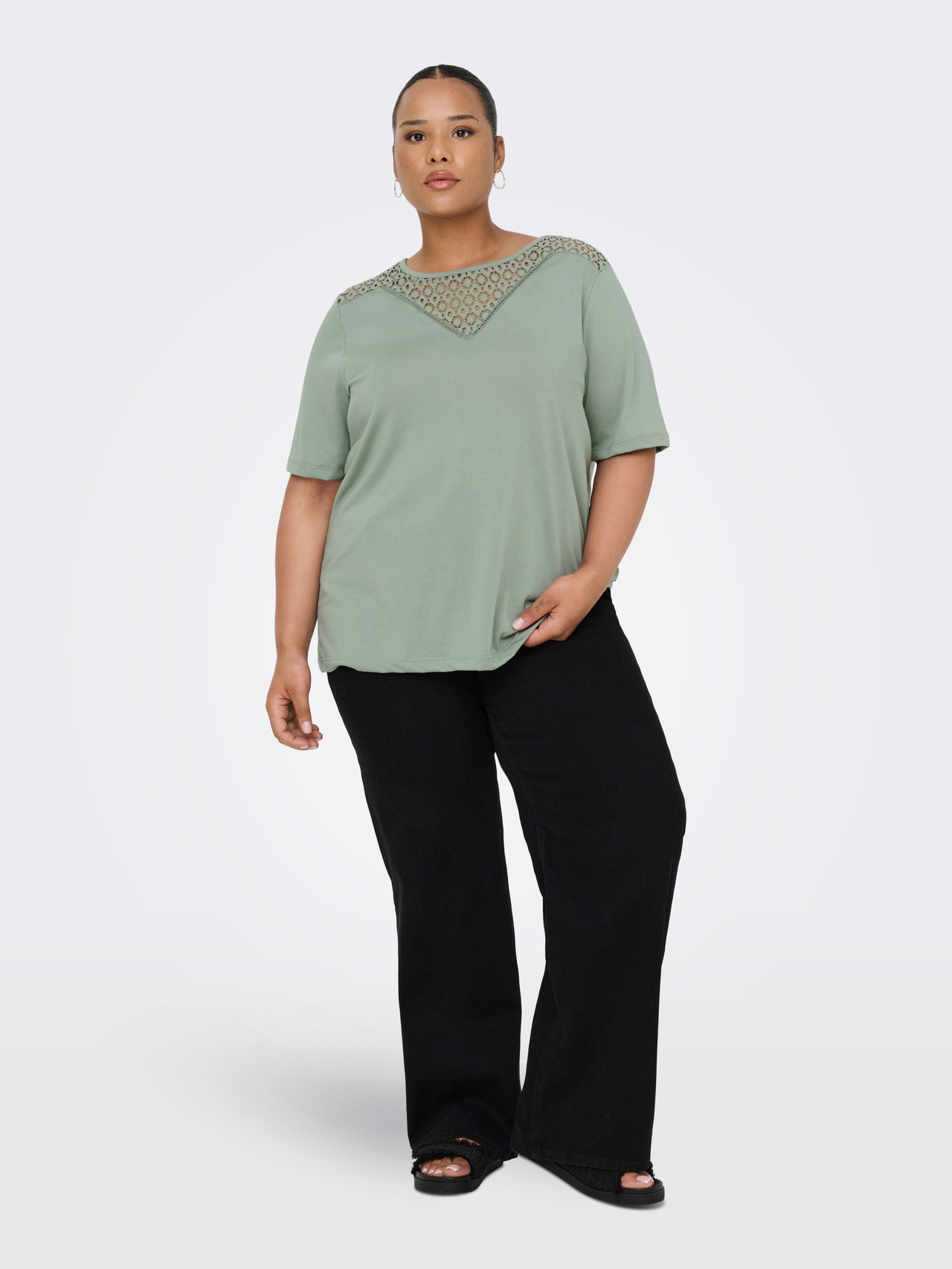 ONLY CARJULIA T-shirt -Lily Pad - 15363009