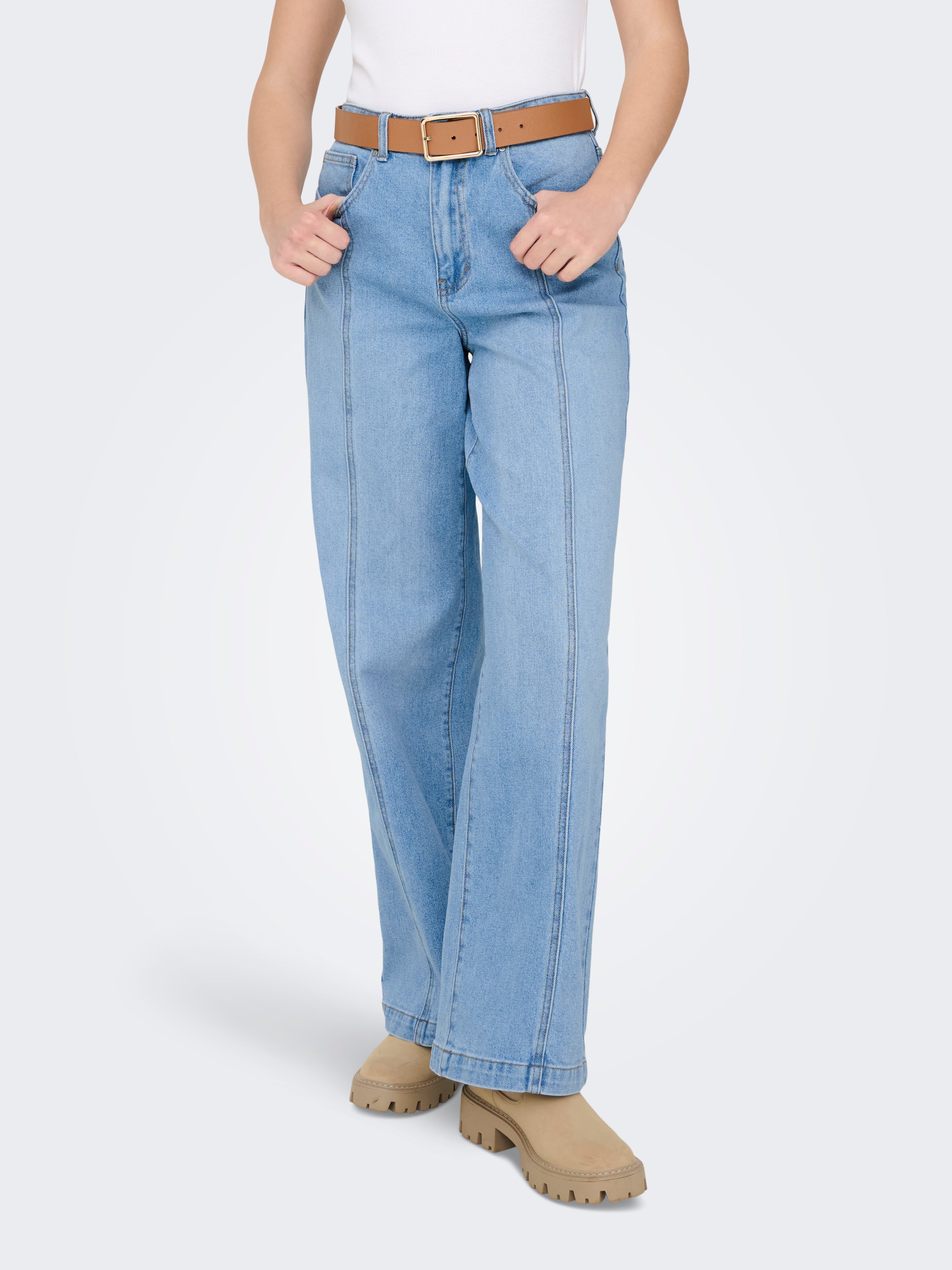 Onlhope Hohe Taille Weiter Beinschnitt Jeans