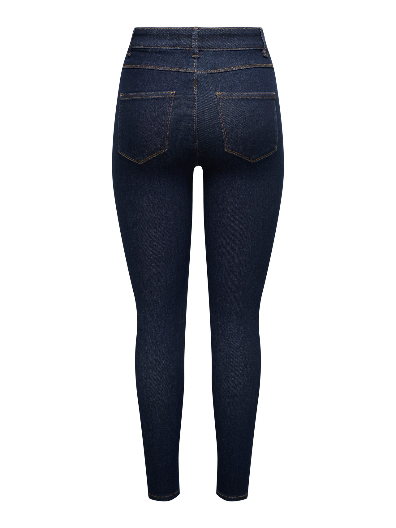 ONLY Liibuv lõige Kõrge vöökoht Teksad -Dark Blue Denim - 15363256