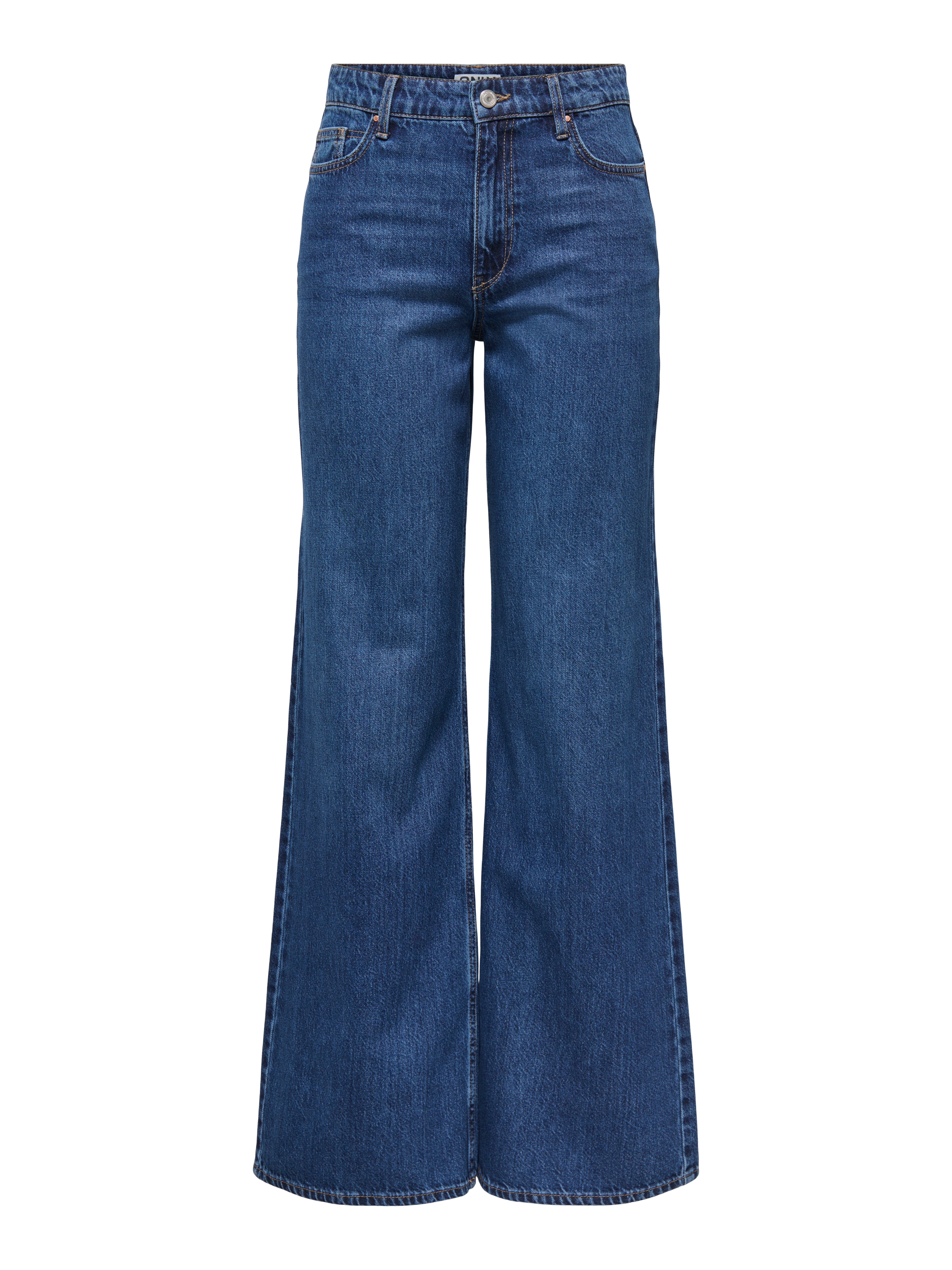 Thumbnail - Onljemma Hohe Taille Weiter Beinschnitt Jeans