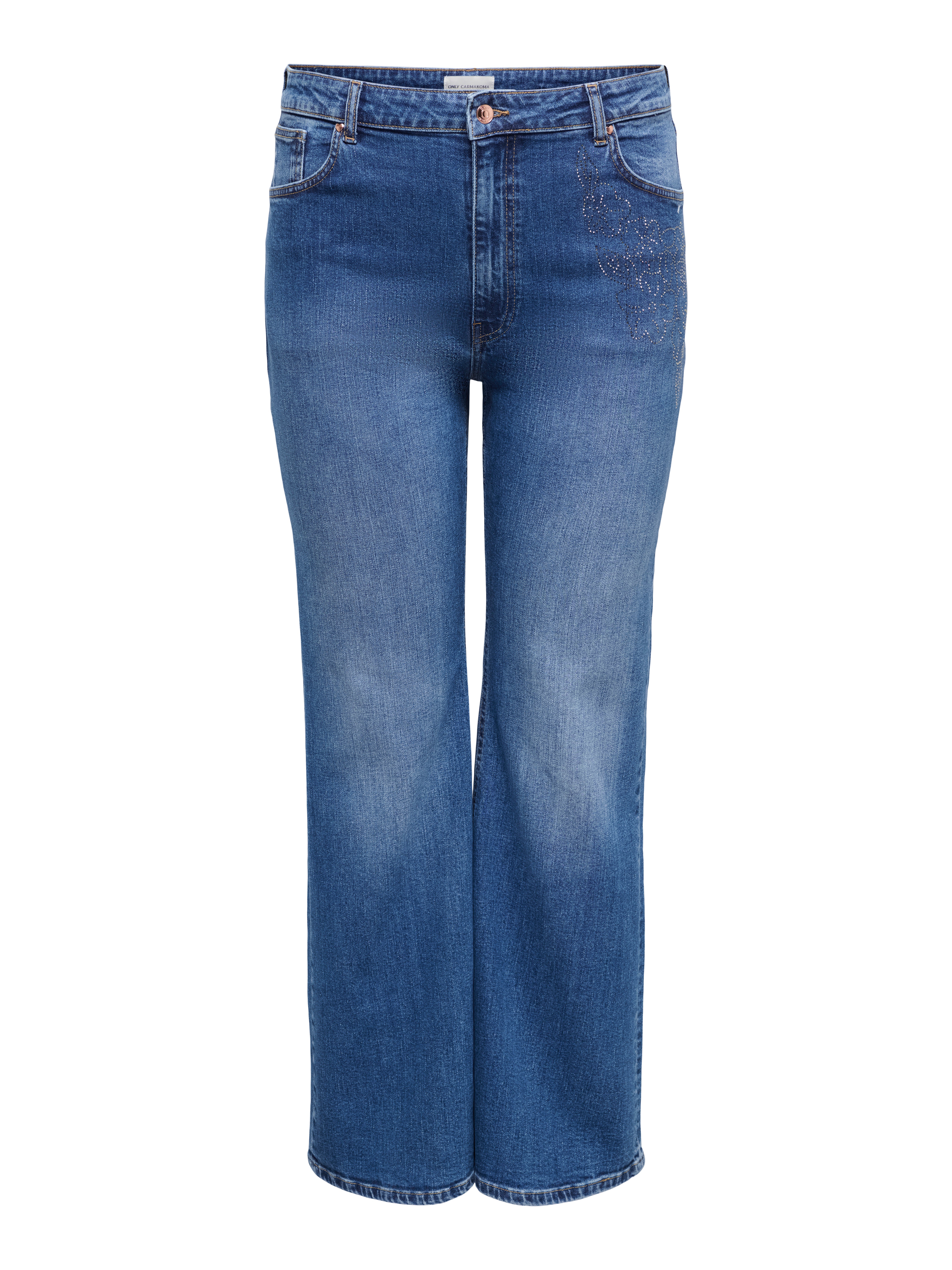 Thumbnail - Carjuicy Hohe Taille Flared Jeans