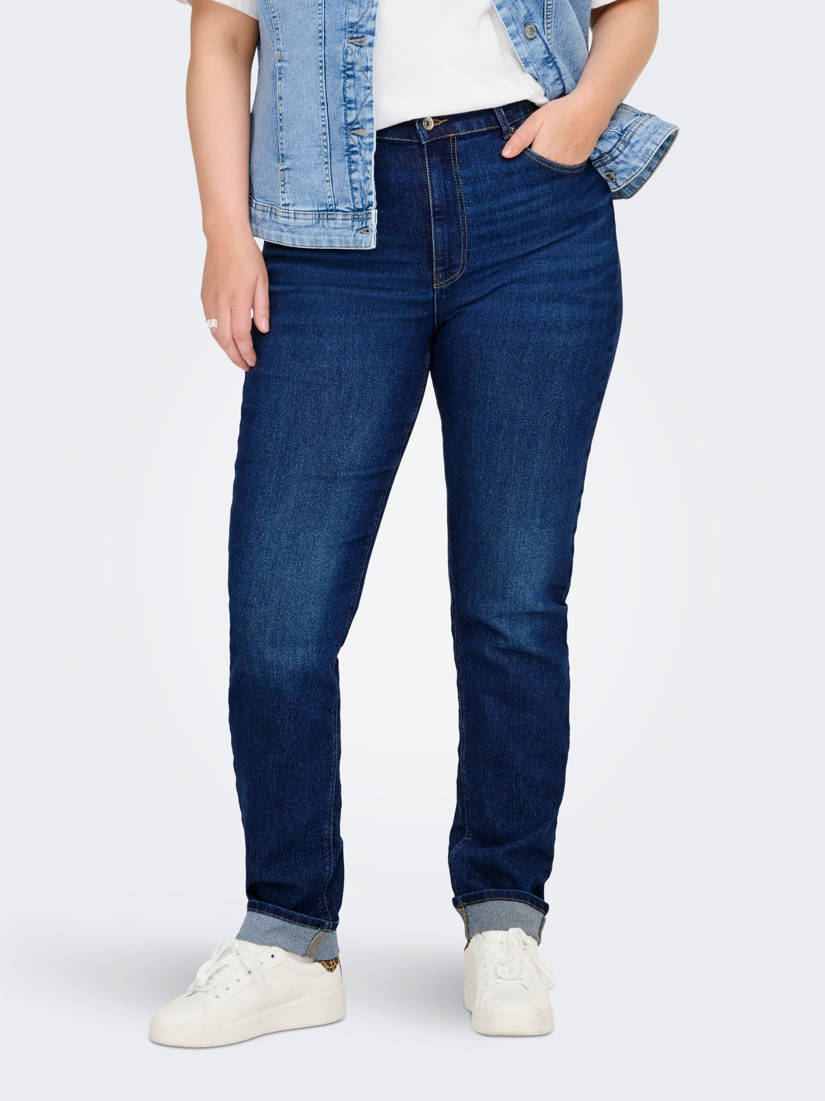 Carchristine Hohe Taille Skinny Fit Jeans