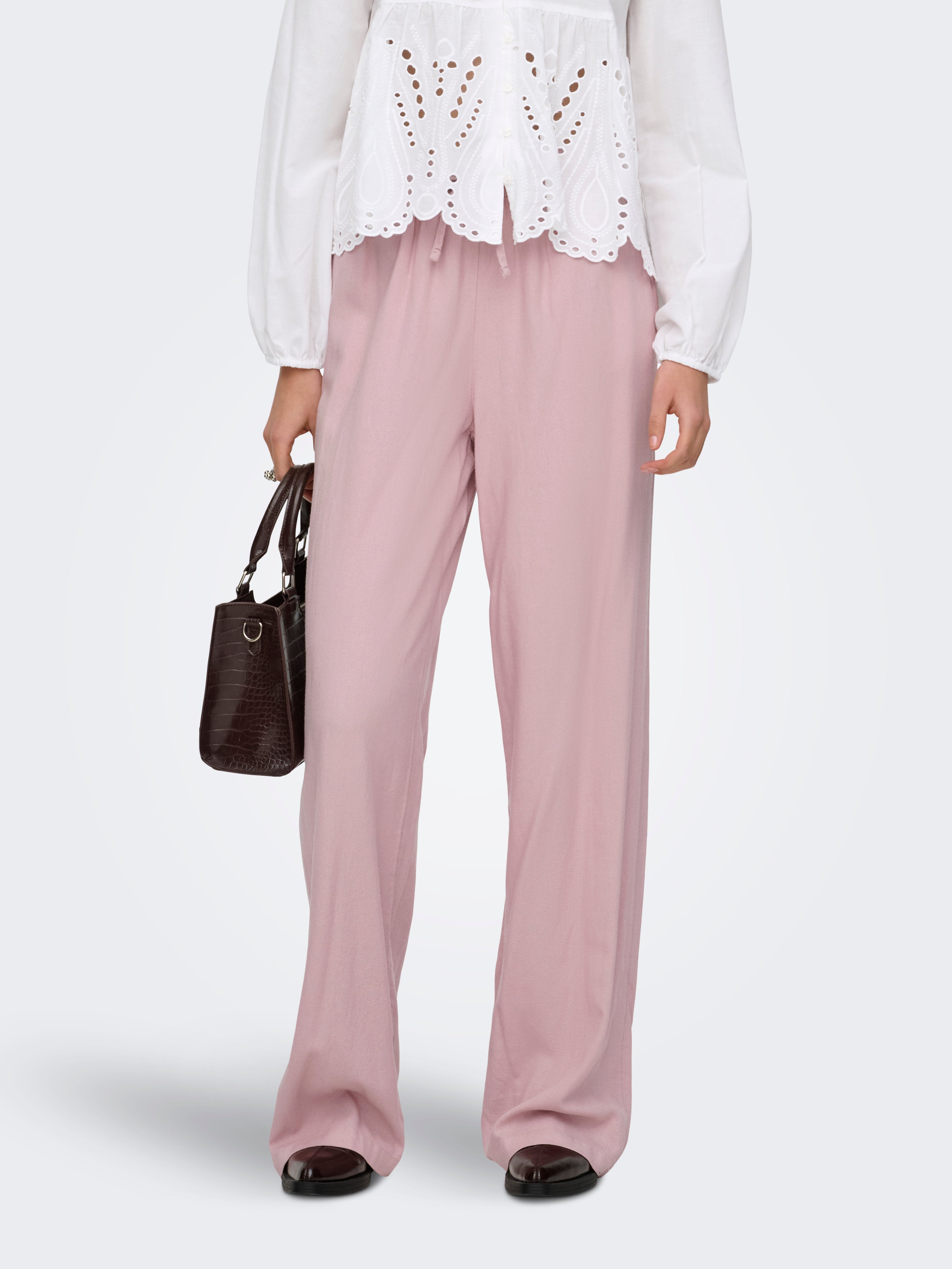 Thumbnail - Onlgoa Gerade Geschnitten Leinen Hose