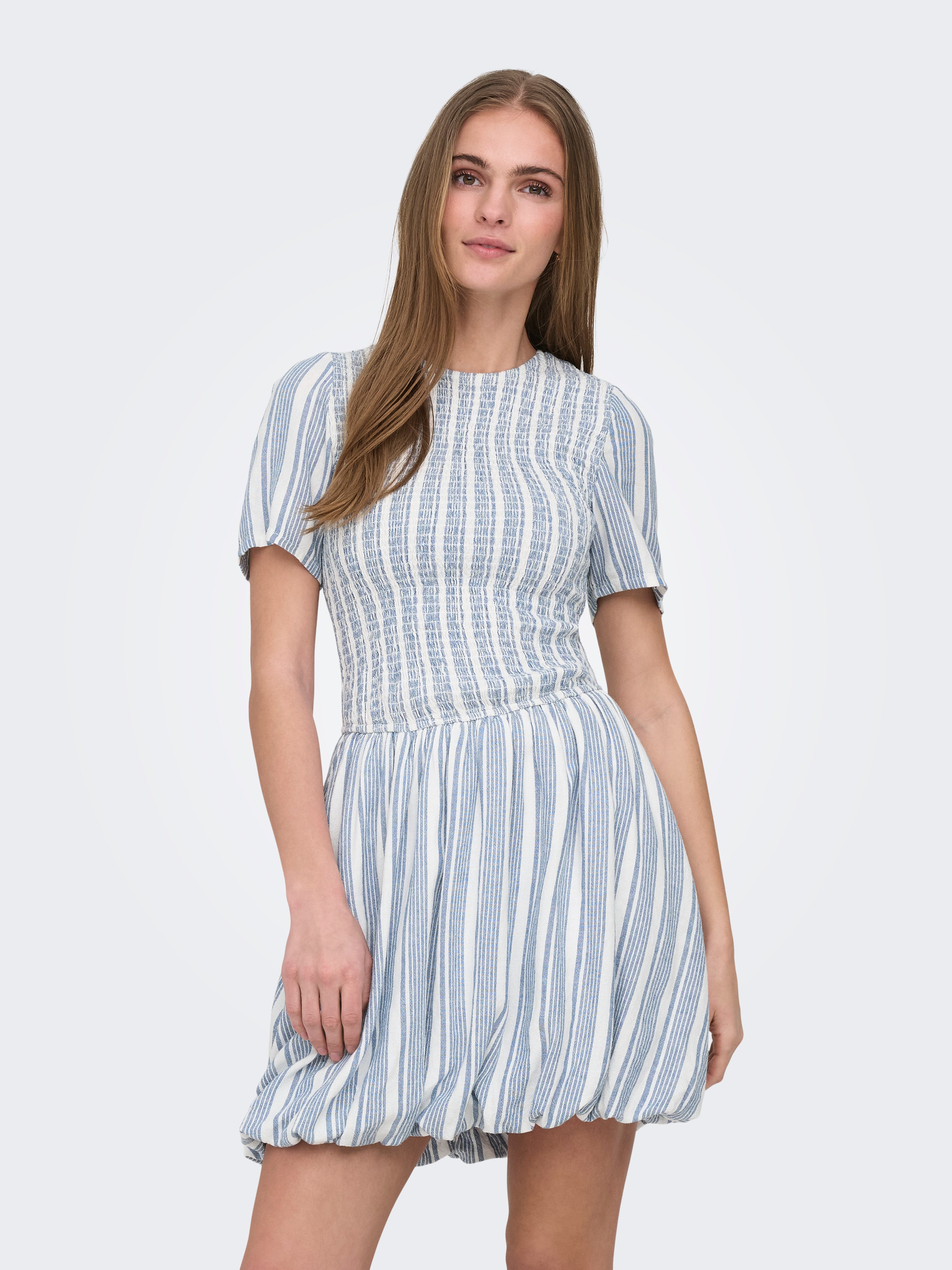 Onlgoa Leinen Kurzes Kleid