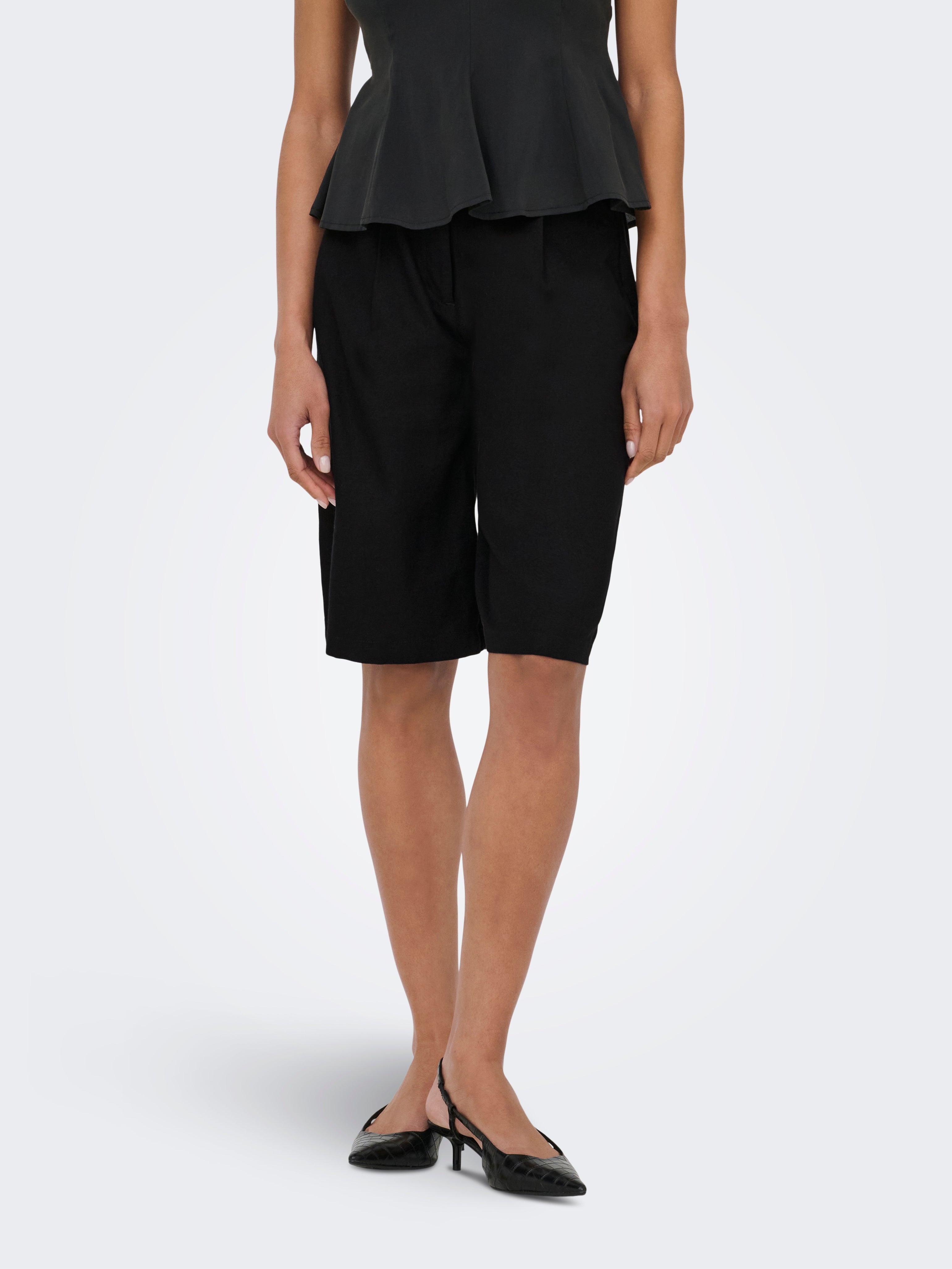 Onlgoa Locker Geschnitten Leinen Shorts