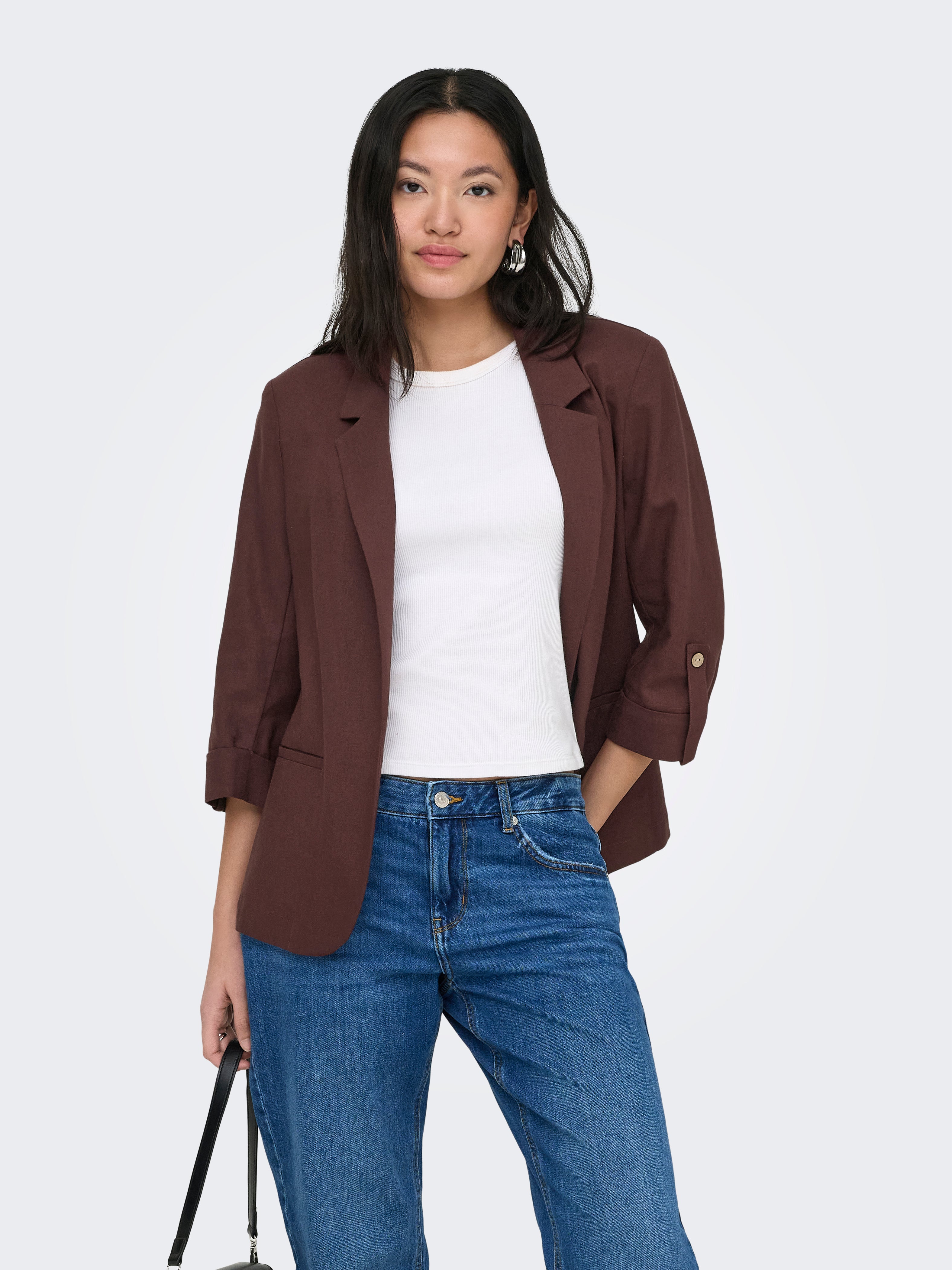 Onlgoa Leinen Blazer