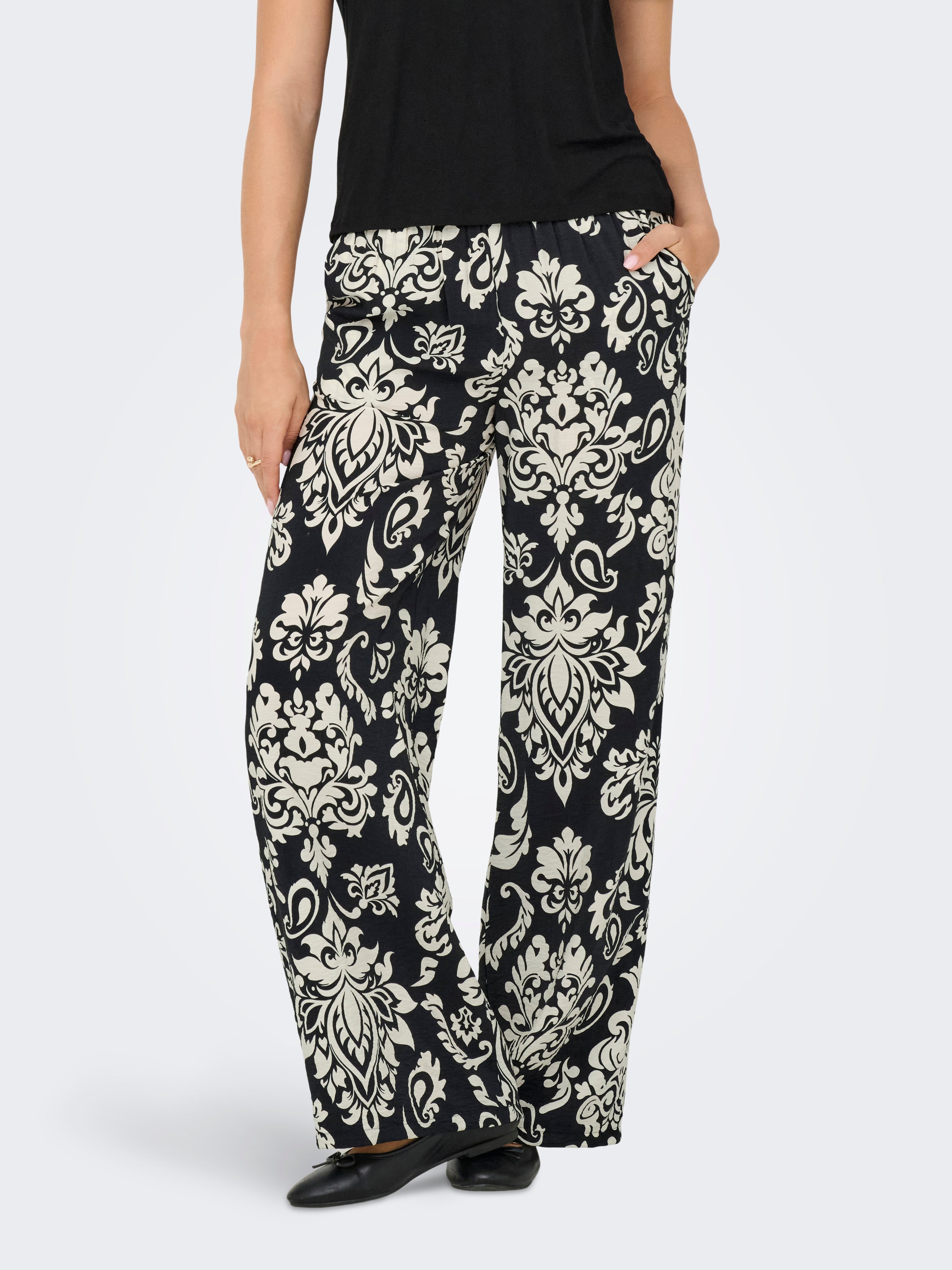 Jdytami Weiter Beinschnitt Hose Mit Weitem Beinschnitt