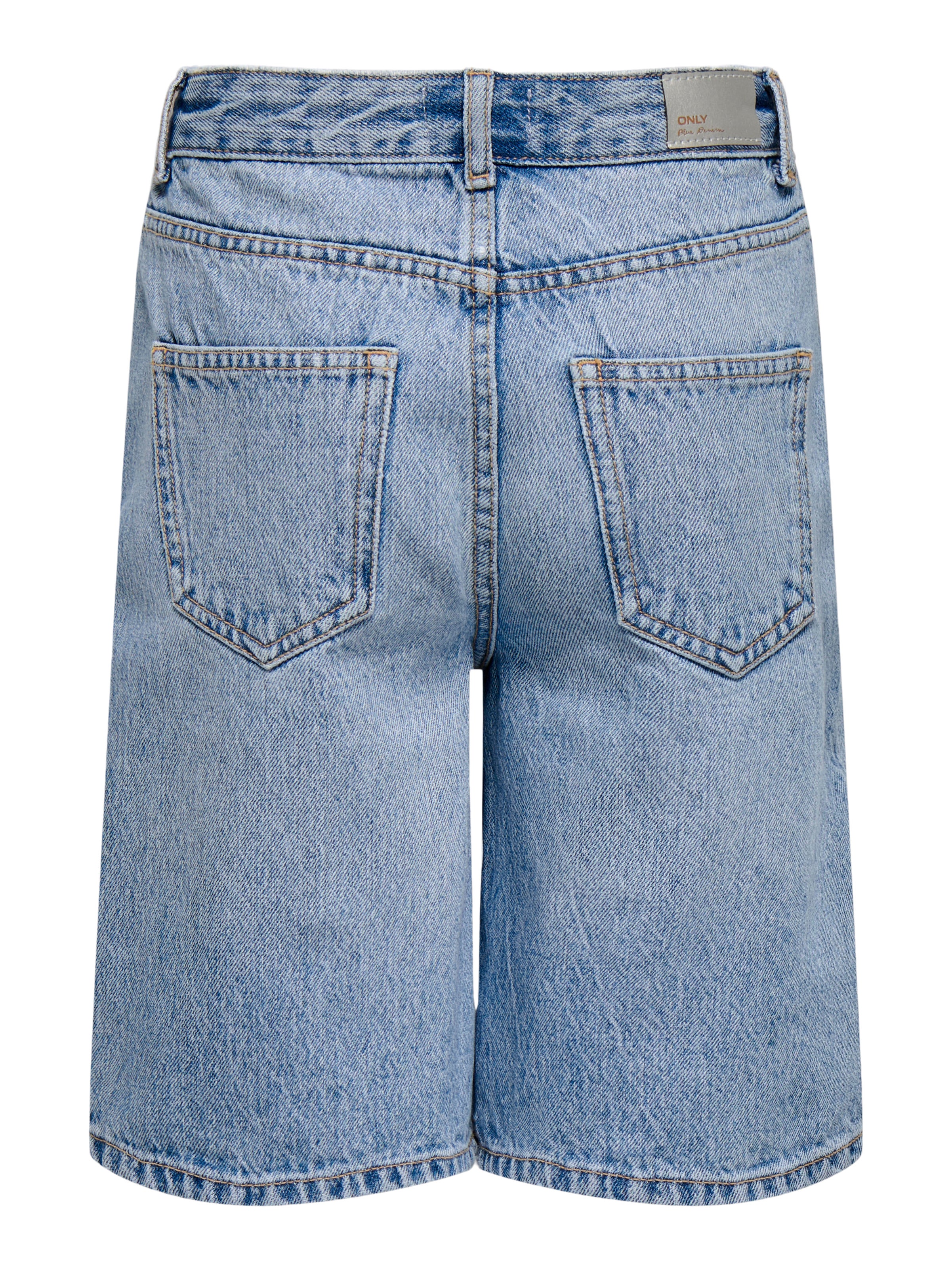 Thumbnail - Kogsonny Hohe Taille Normal Geschnitten Jeans-shorts