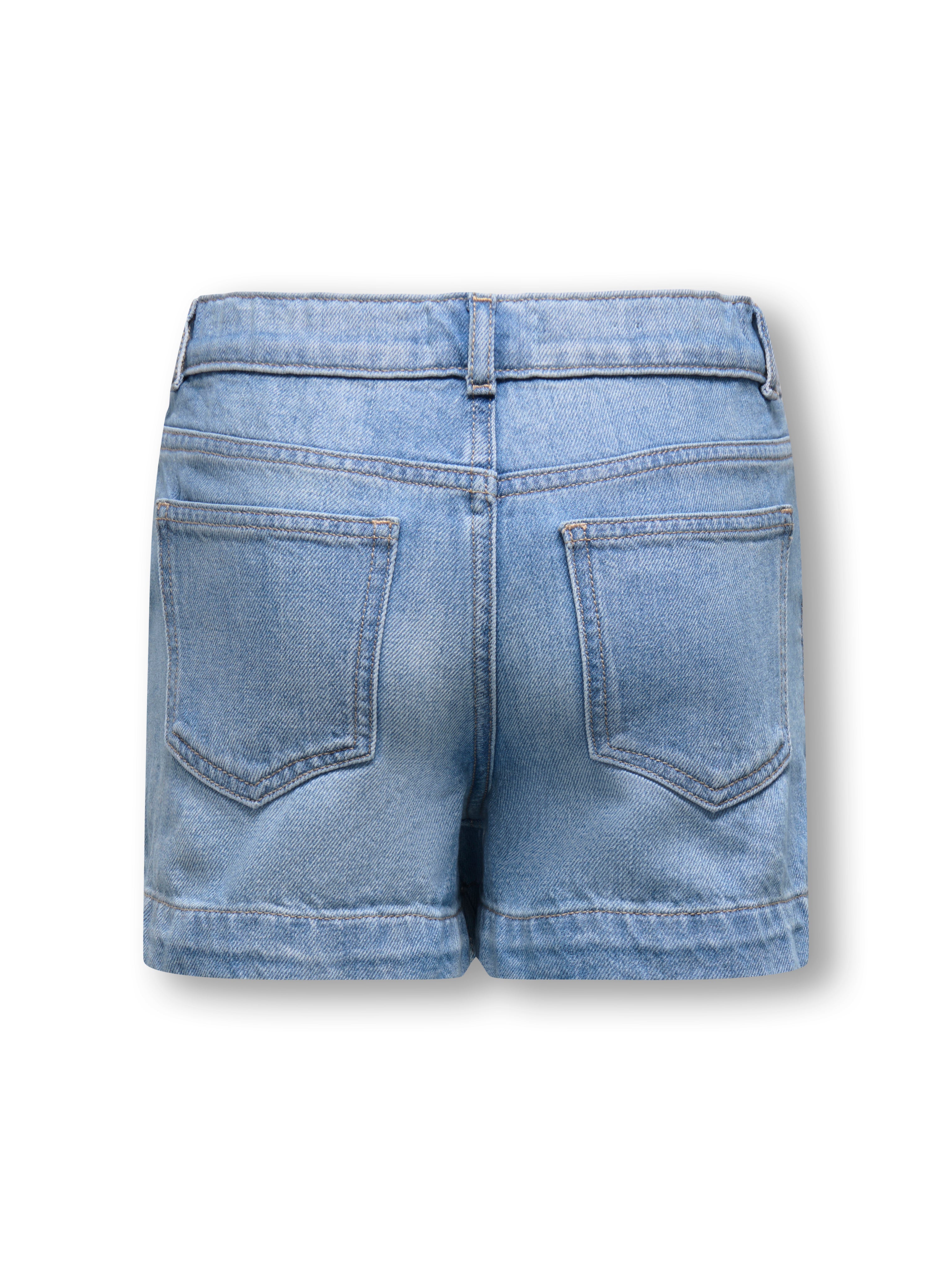 Thumbnail - Kogcomet Mittlere Taille Weiter Beinschnitt Jeans-shorts