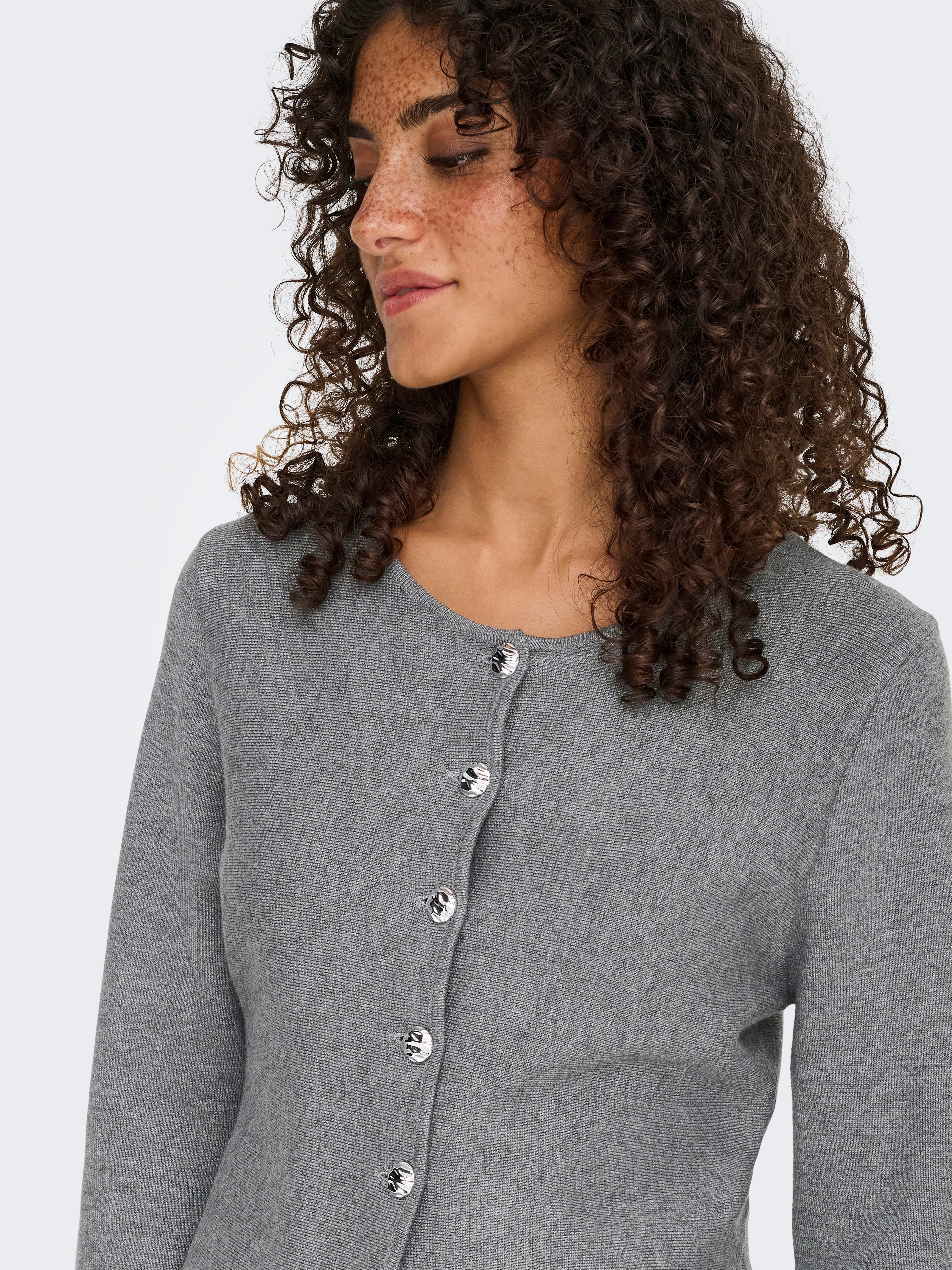 ONLMELLI Strickjacke Mittelgrau ONLY® - Main Image