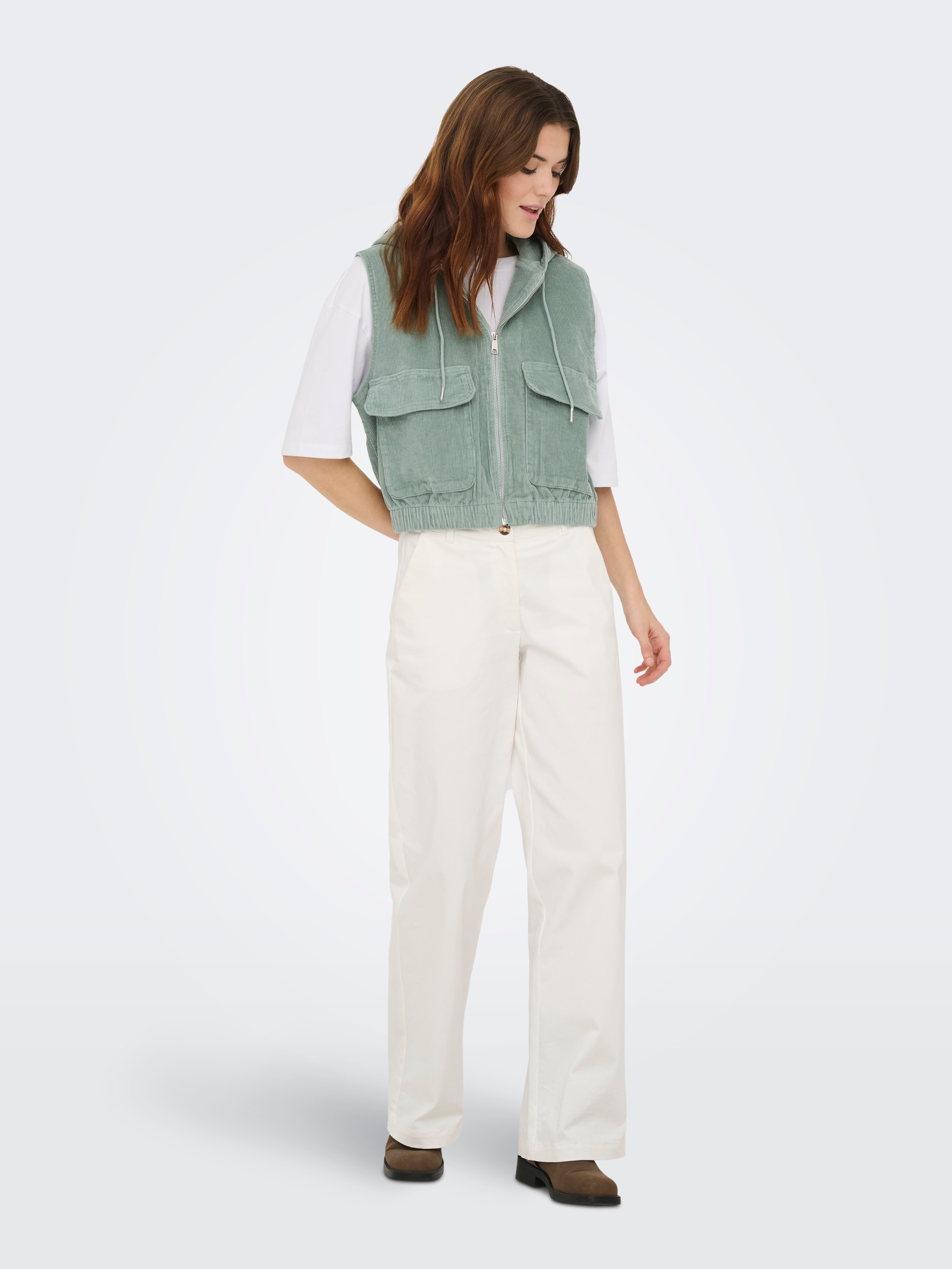Gilet de sécurité à fermeture zippé vert clair personnalisé Gilet de sécurité à fermeture zippé vert clair personnalisé